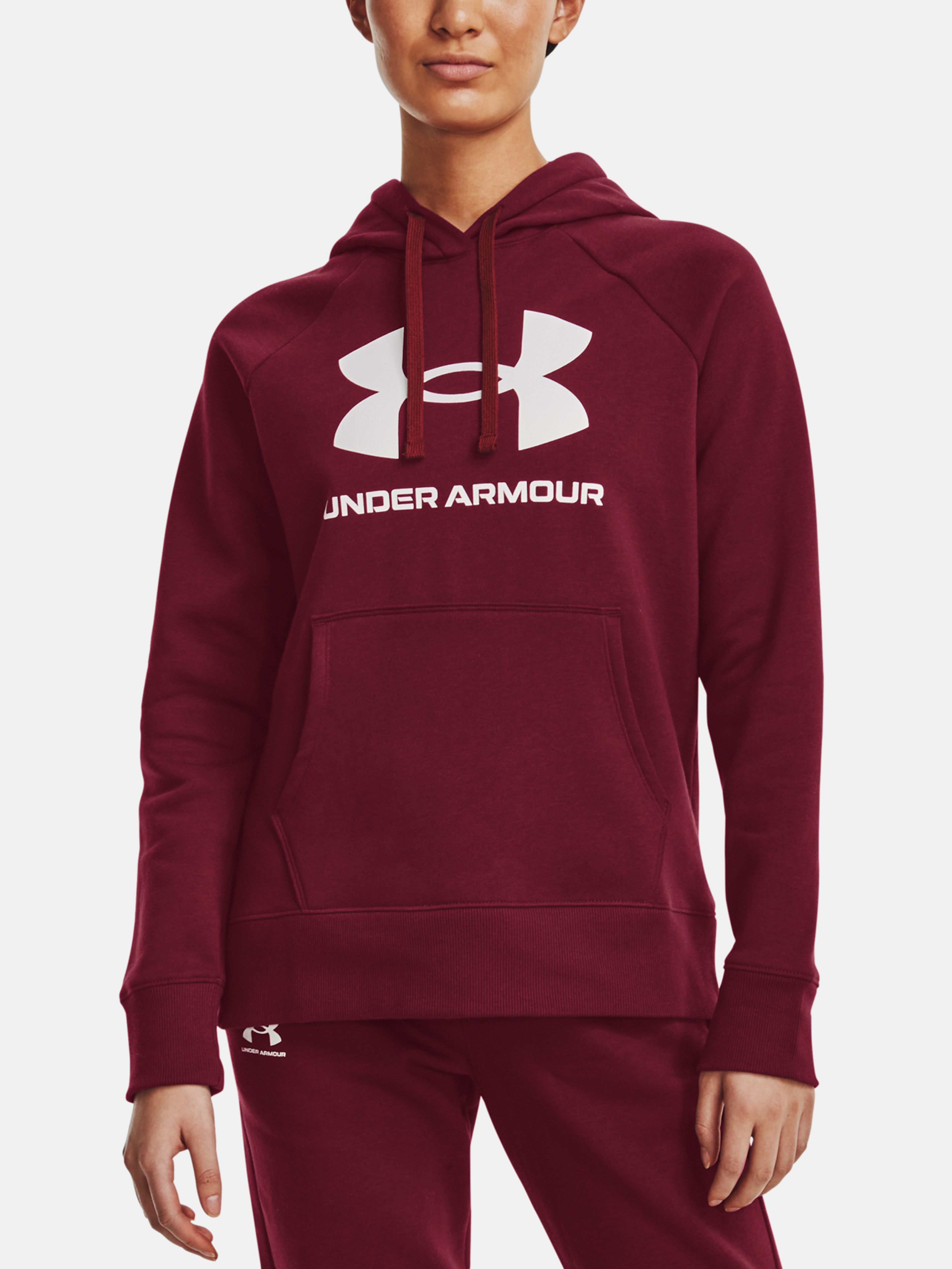 Mikina Under Armour Rival Fleece Lock-up Hoodie-RED