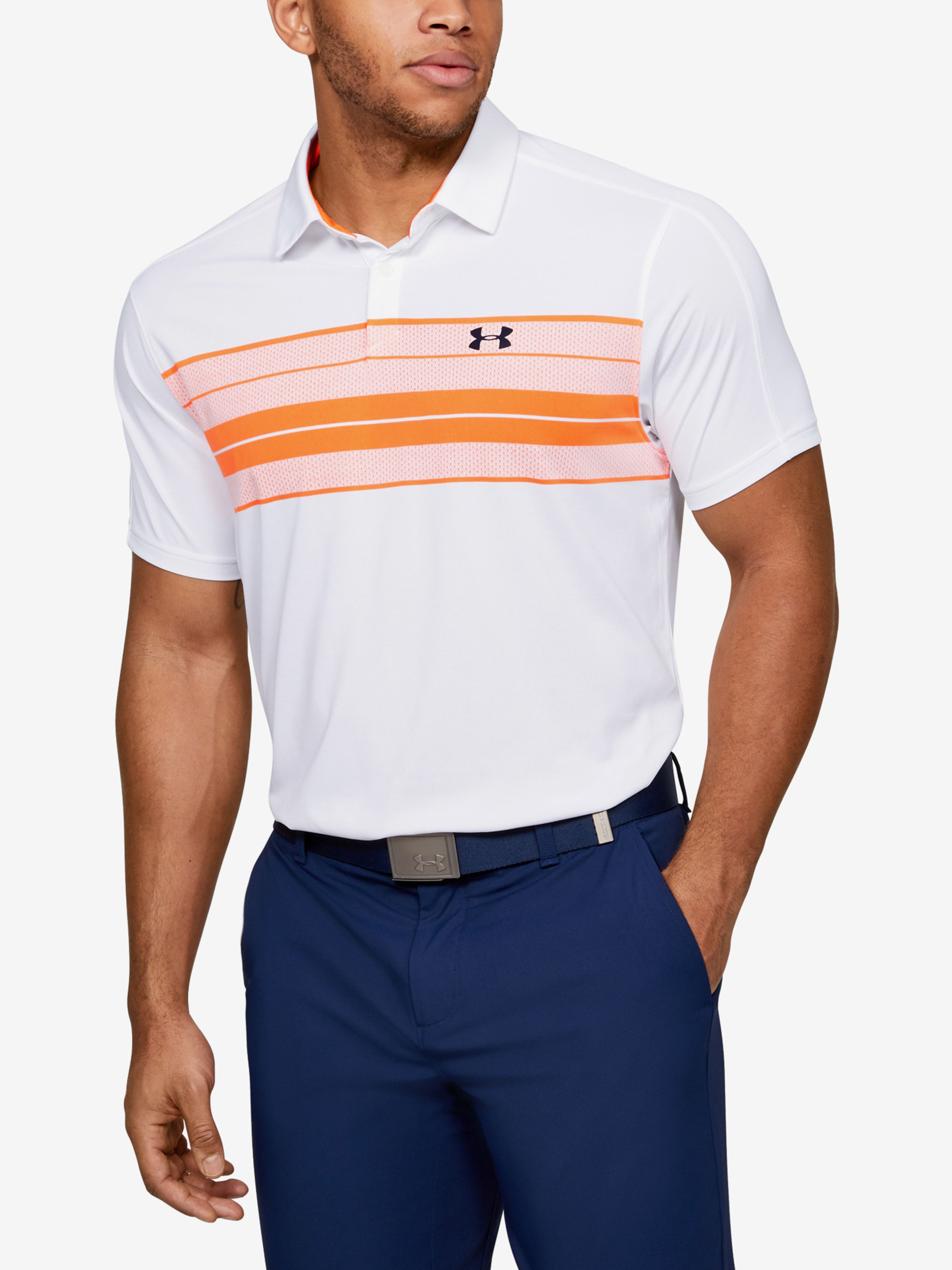 Under armour vanish store chest stripe polo