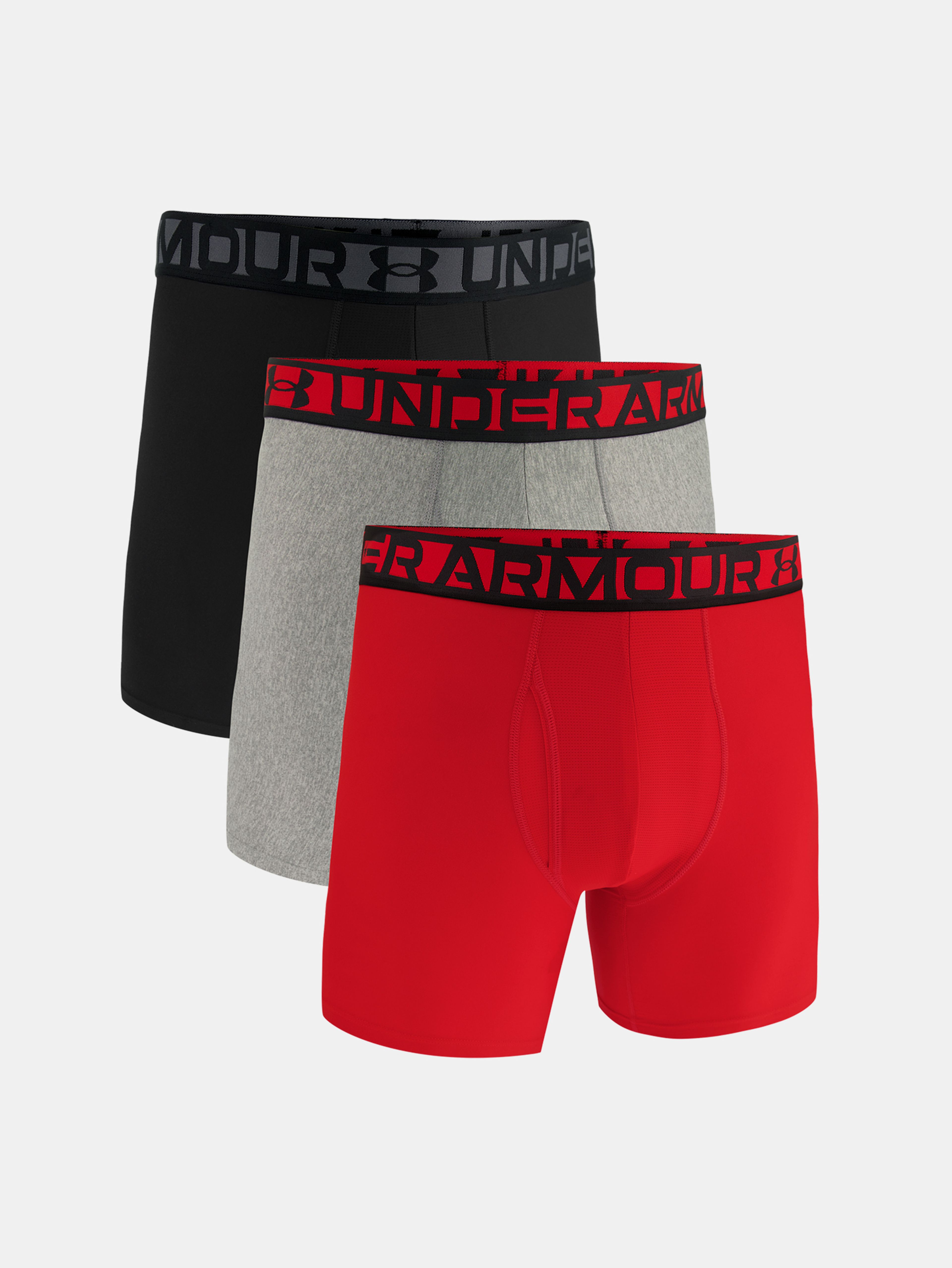 Boxerky Under Armour M UA Ess Tech 6in-RED