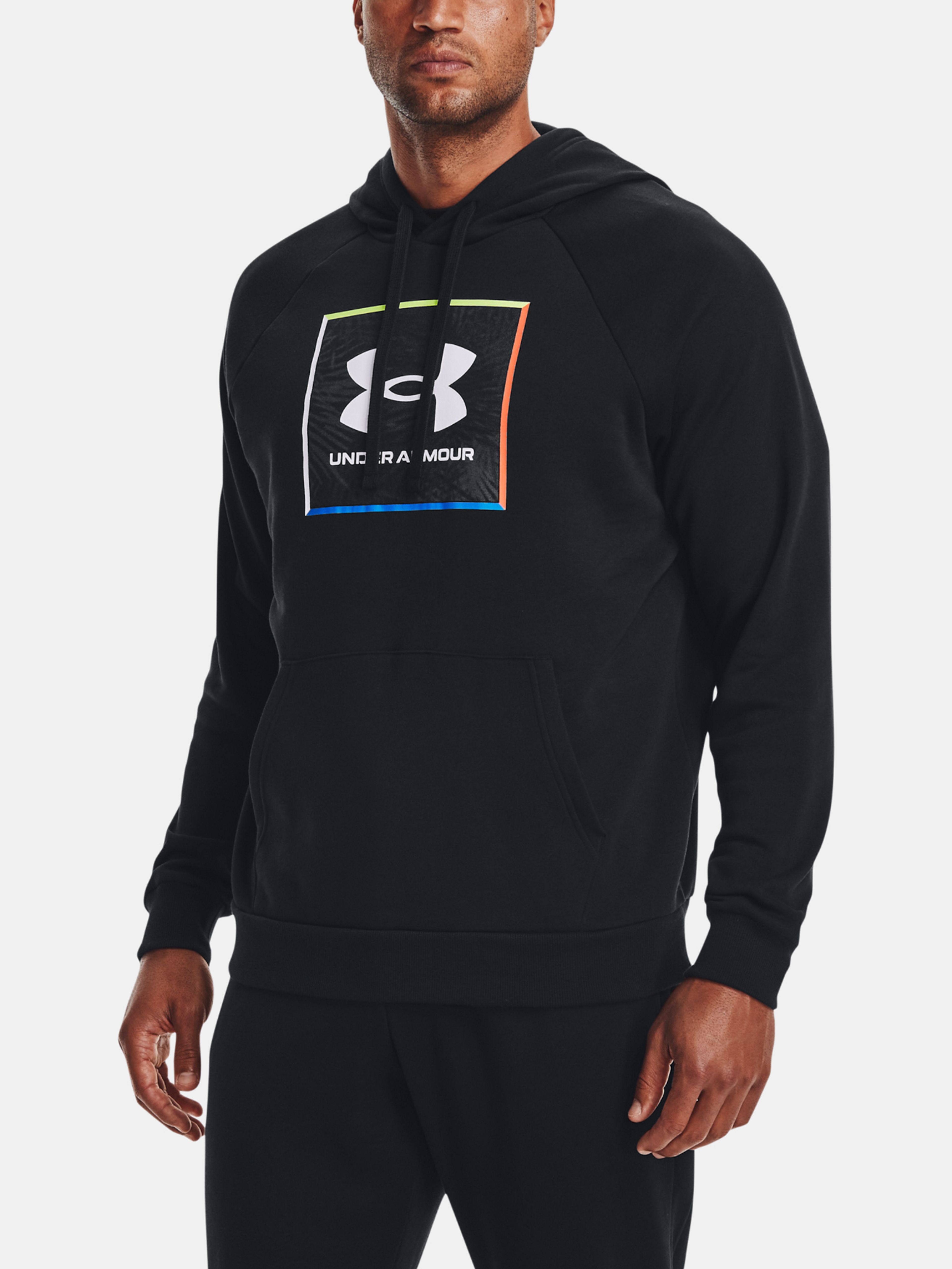 Mikina Under Armour UA Rival Flc Graphic Hoodie-BLK