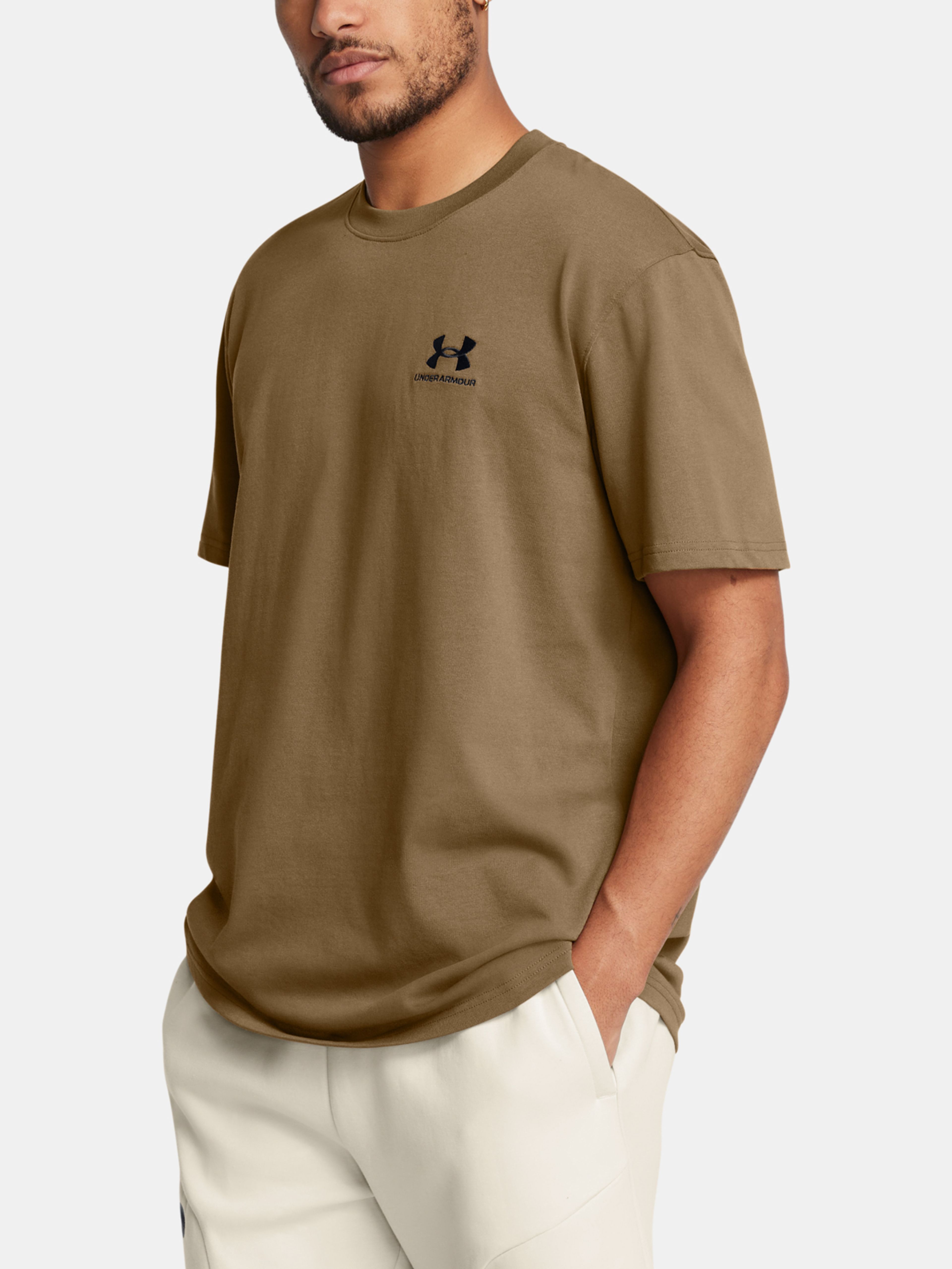 Férfi póló Under Armour UA M LOGO EMB HEAVYWEIGHT SS