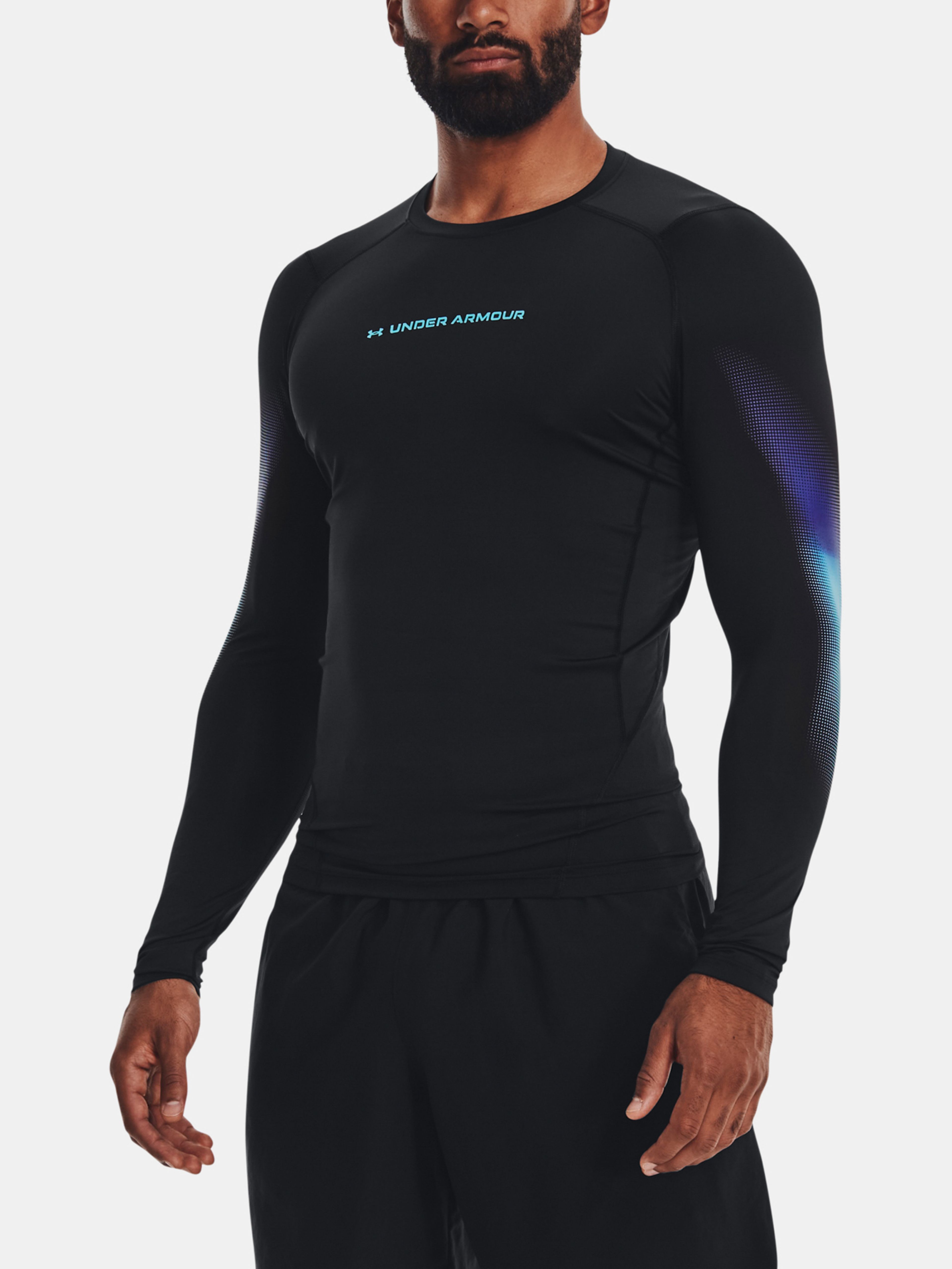 Tričko Under Armour UA HG Armour Novelty LS-BLK