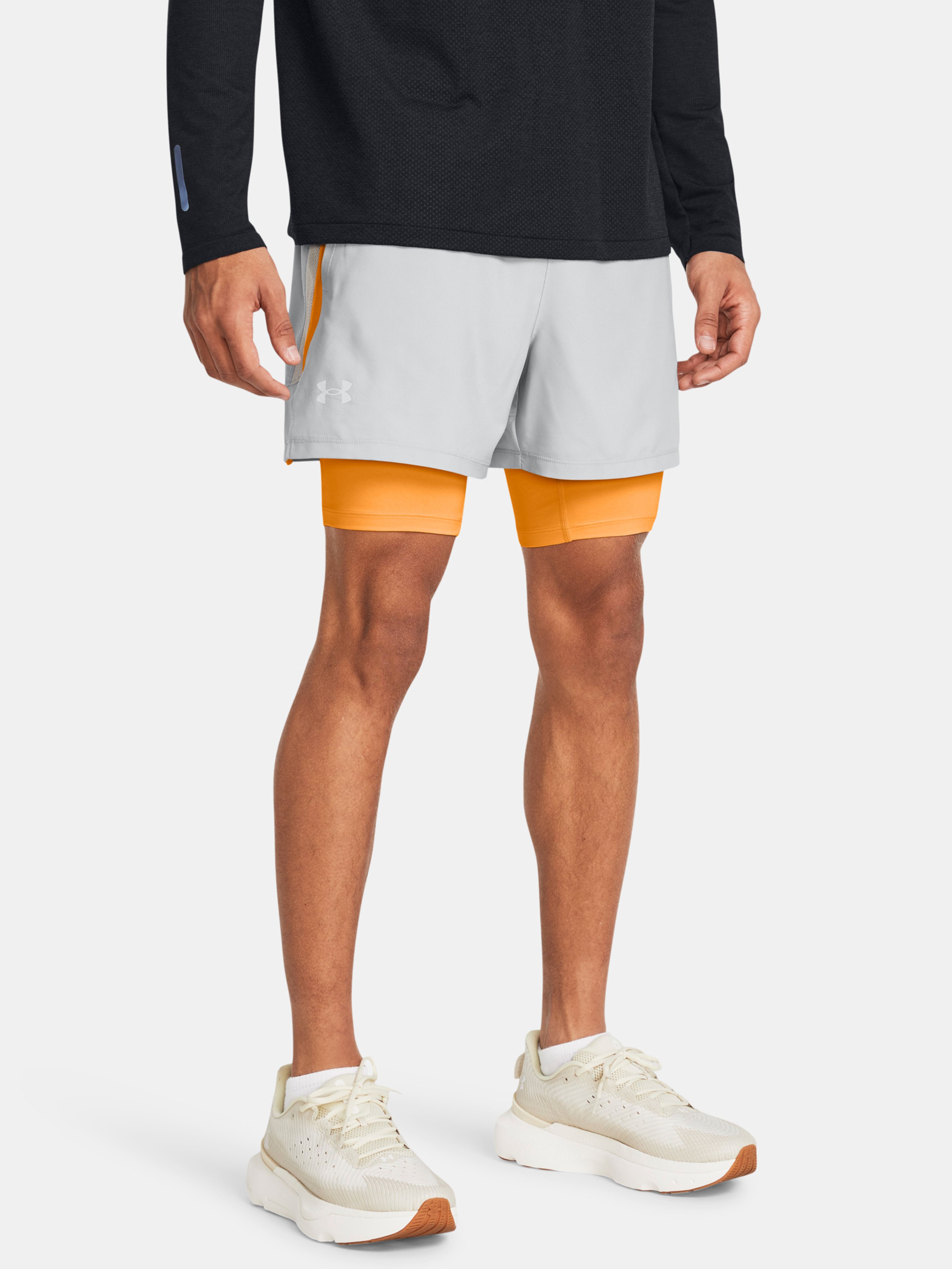 Kratke hlače  Under Armour UA LAUNCH 5'' 2-IN-1 SHORTS-GRY