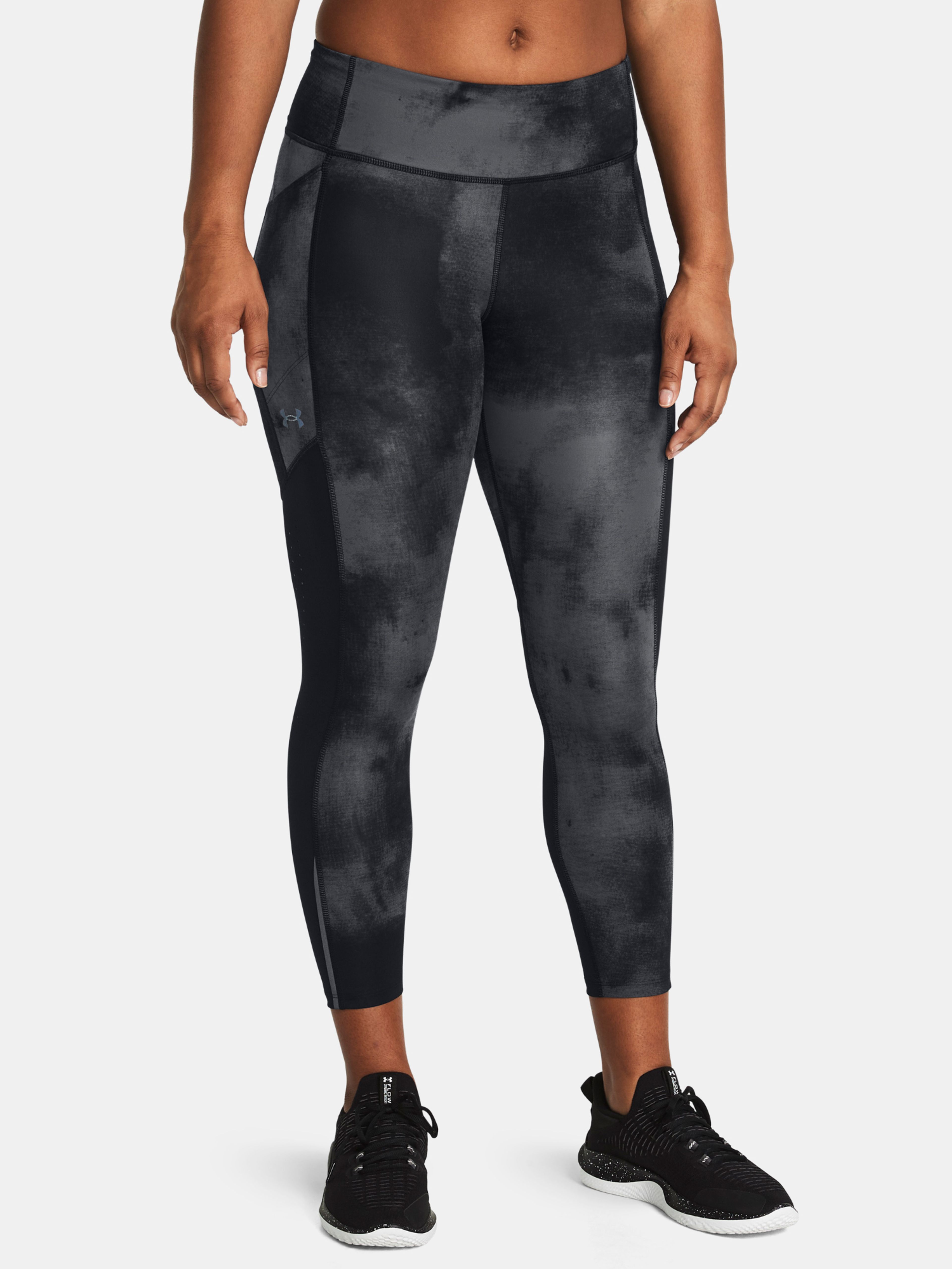 Legíny Under Armour UA Fly Fast Ankle Prt Tights-BLK