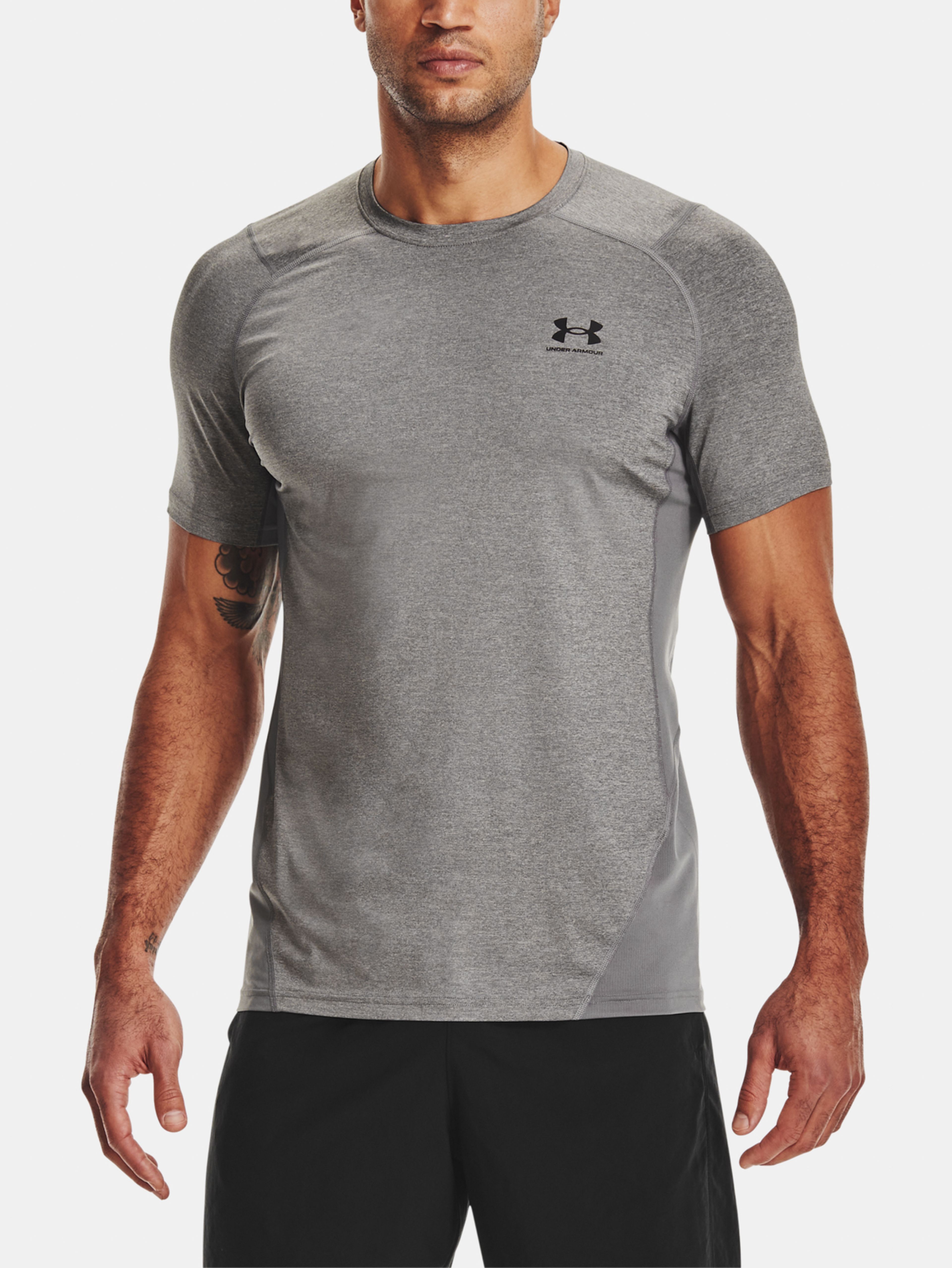 Tričko Under Armour HG Armour Fitted SS-GRY