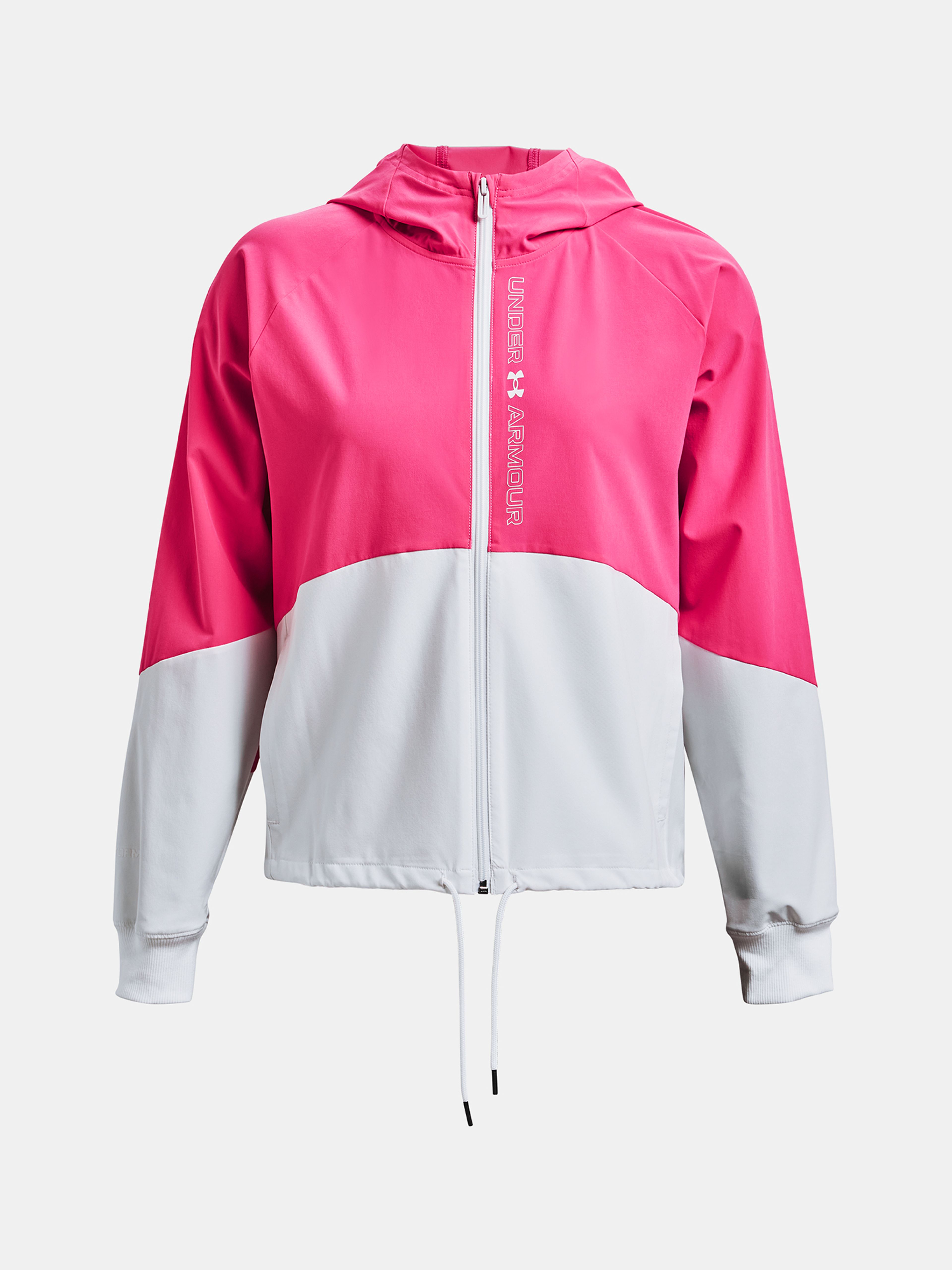  Woven FZ Jacket, white - women's jacket - UNDER ARMOUR -  49.50 € - outdoorové oblečení a vybavení shop