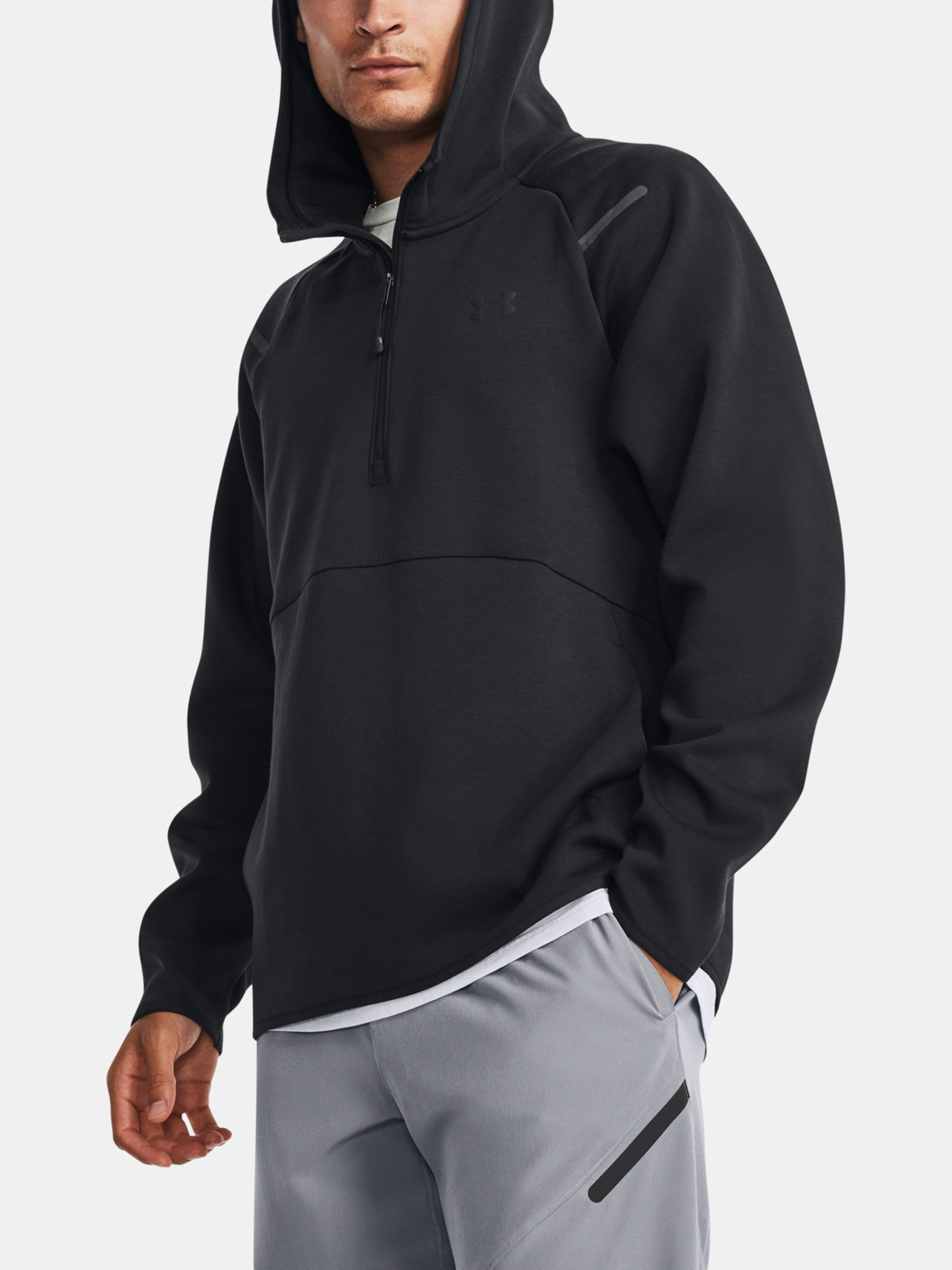  Unstoppable Flc Crew, grey - men's sweatshirt - UNDER ARMOUR  - 86.66 € - outdoorové oblečení a vybavení shop