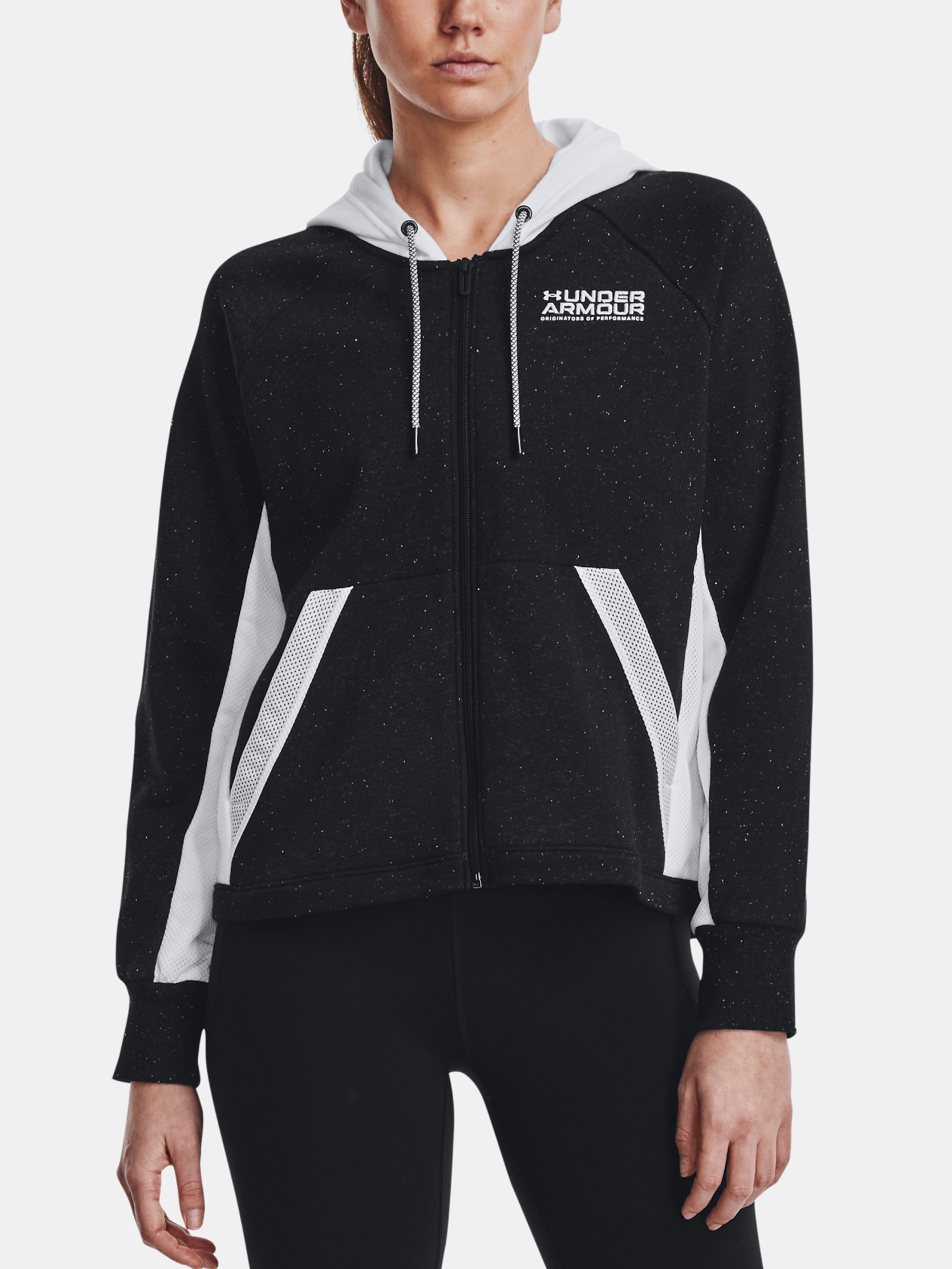 Pulover Under Armour Rival + FZ Hoodie-BLK