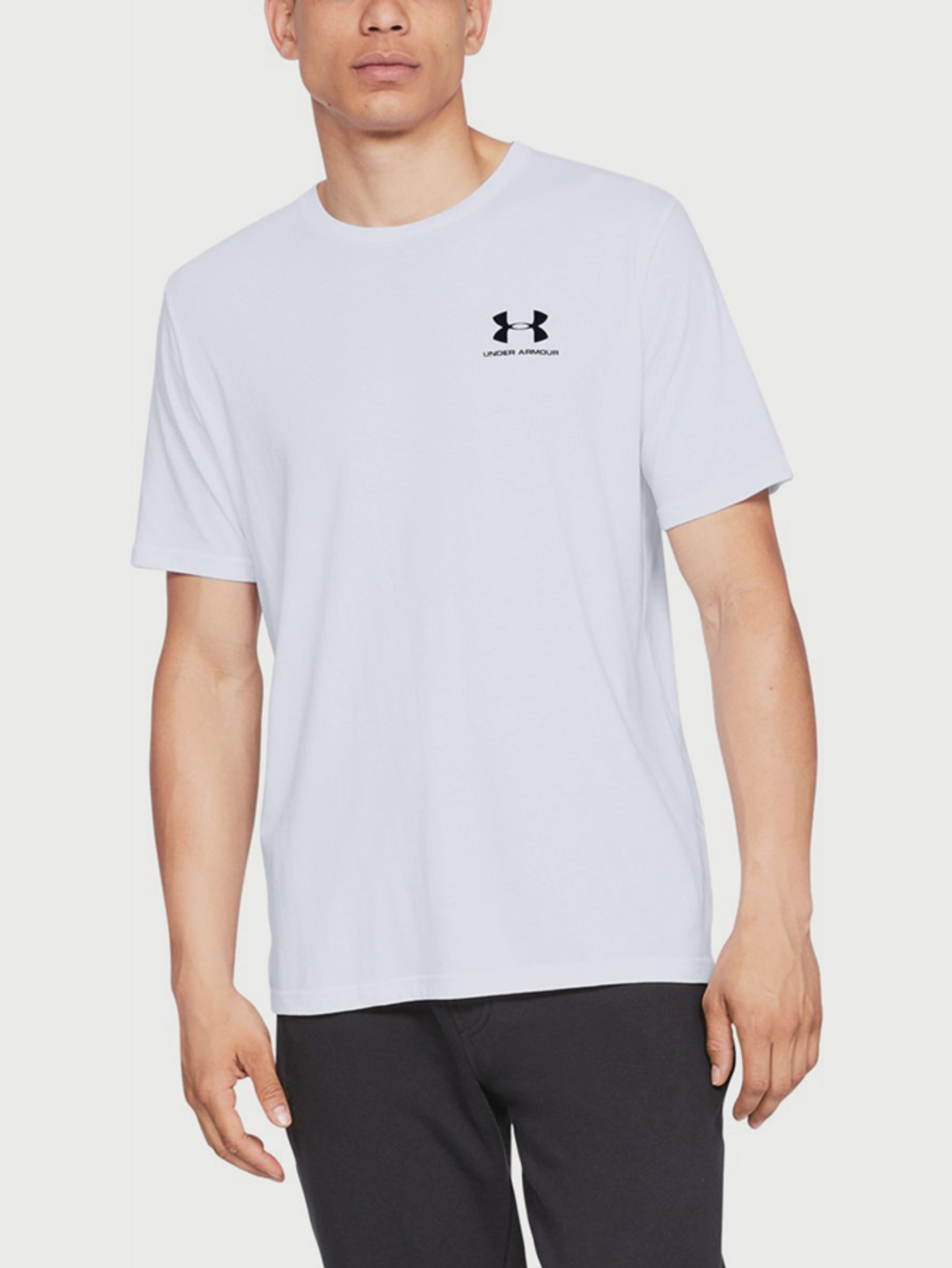Majica Under Armour SPORTSTYLE LEFT CHEST SS-WHT