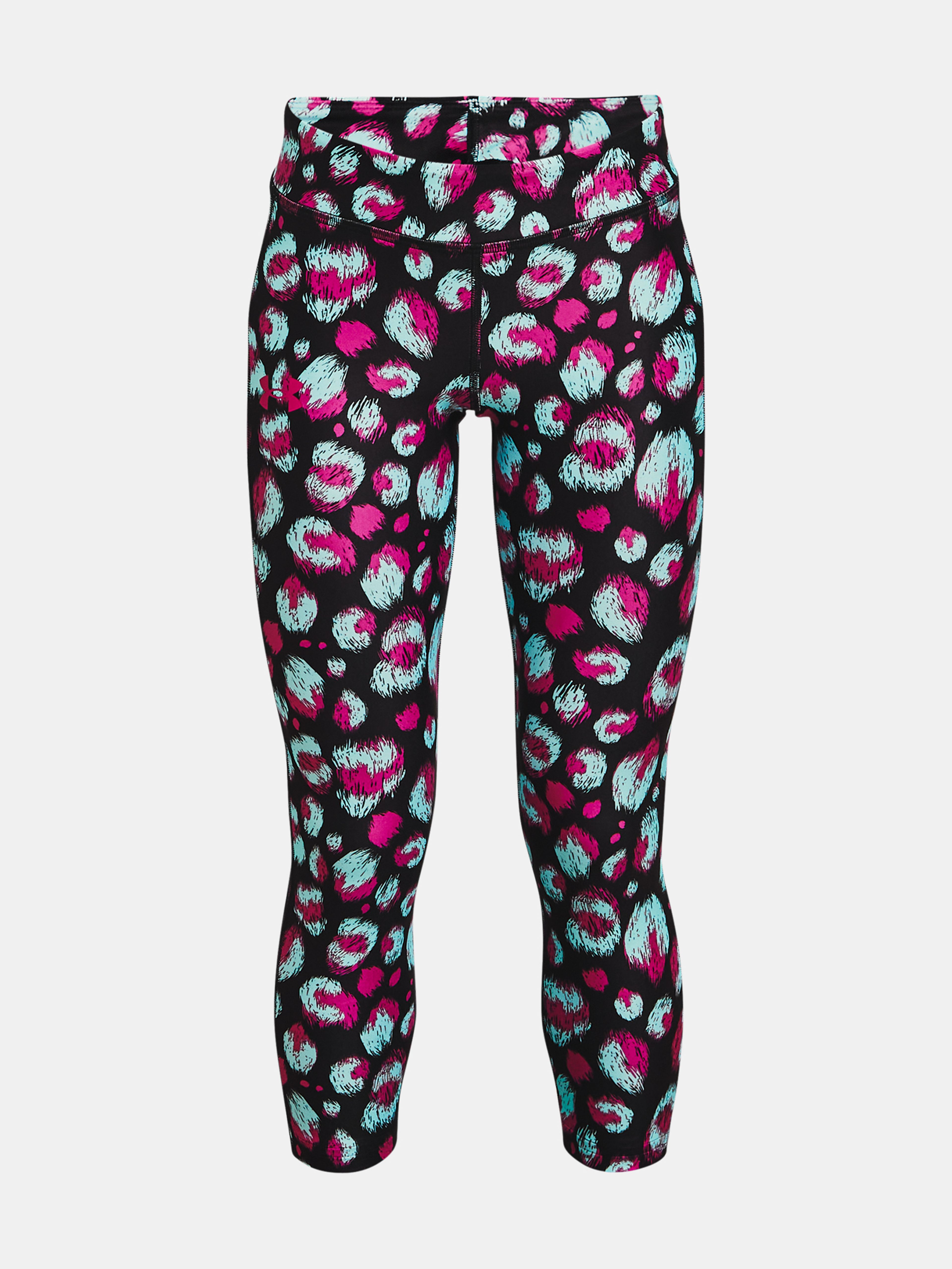 Legíny Under Armour HG Armour Printed Ankle Crop-BLK