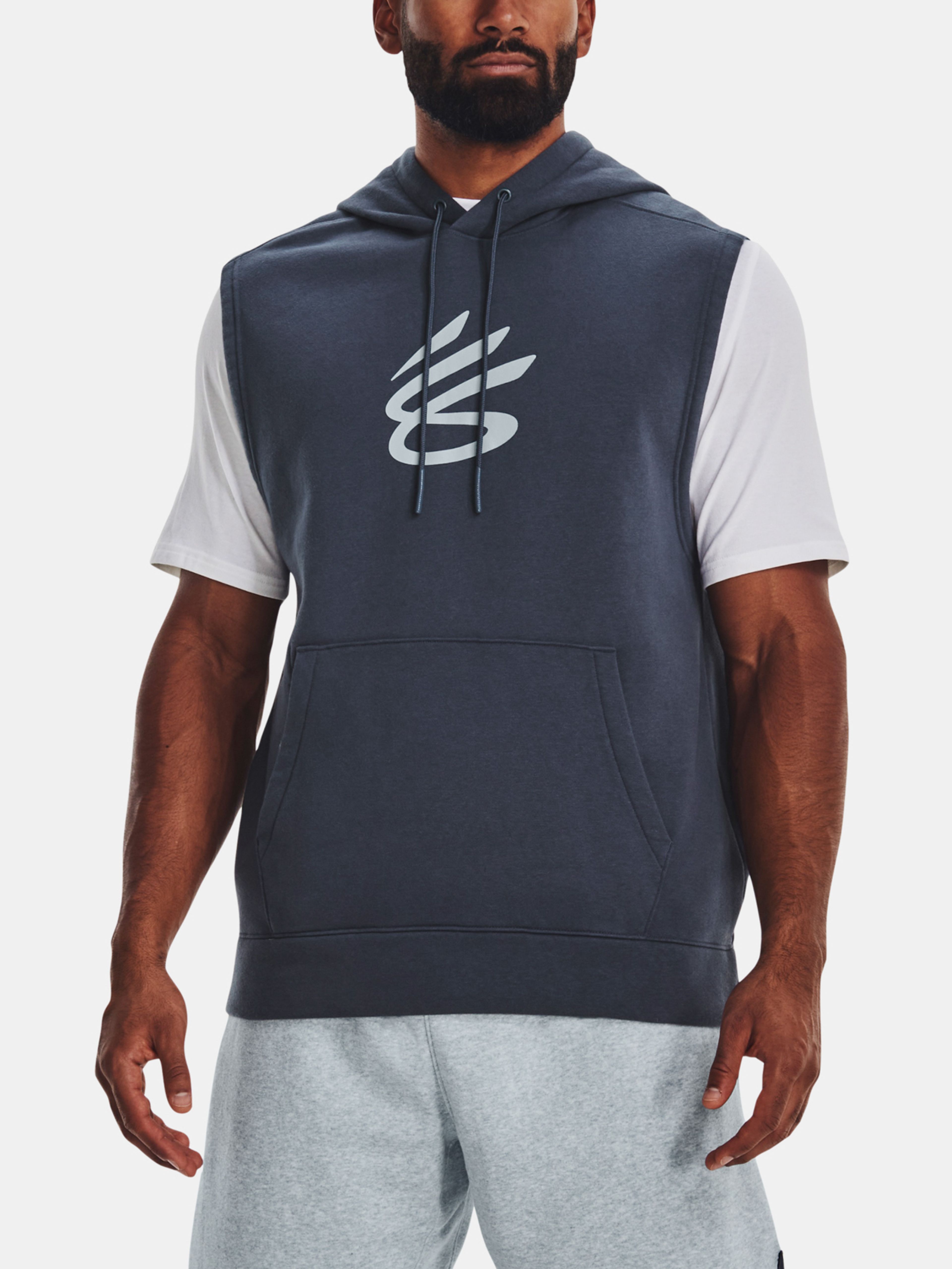 Pulover Under Armour Curry Fleece SLVLS Hoodie-GRY
