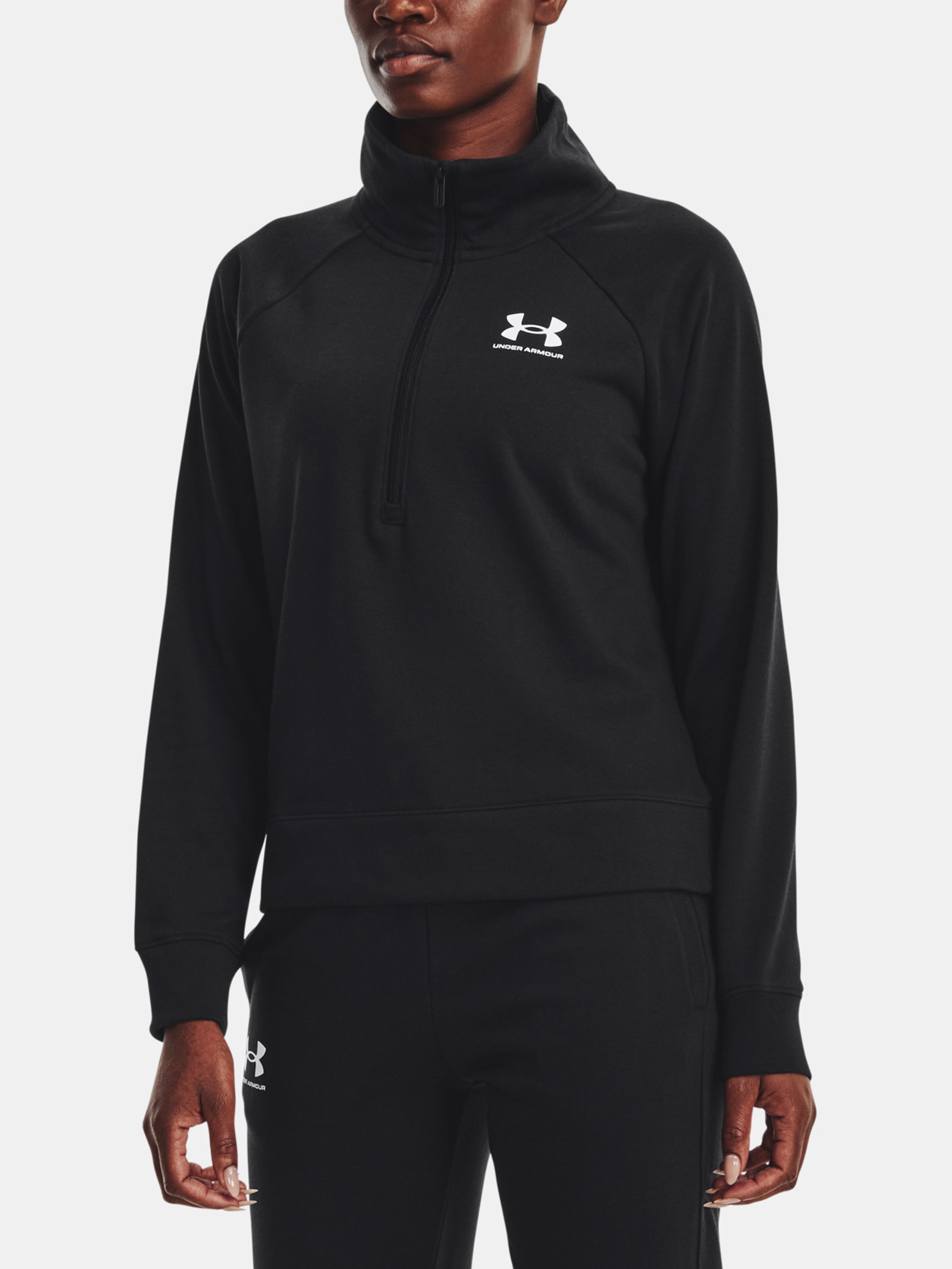 Pulover Under Armour UA Rival Terry 1/2 Zip-BLK