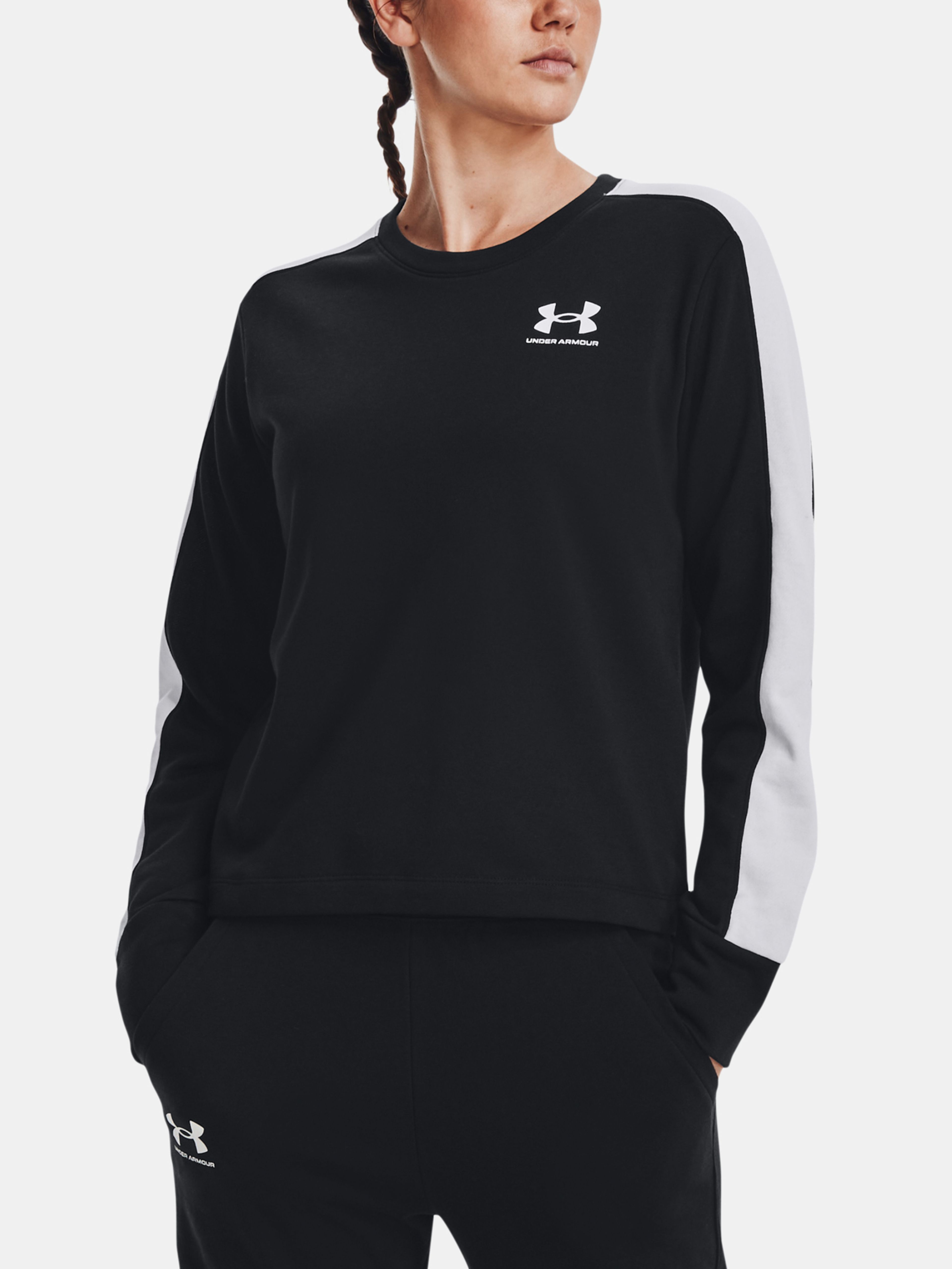 Pulover Under Armour Rival Terry CB Crew-BLK
