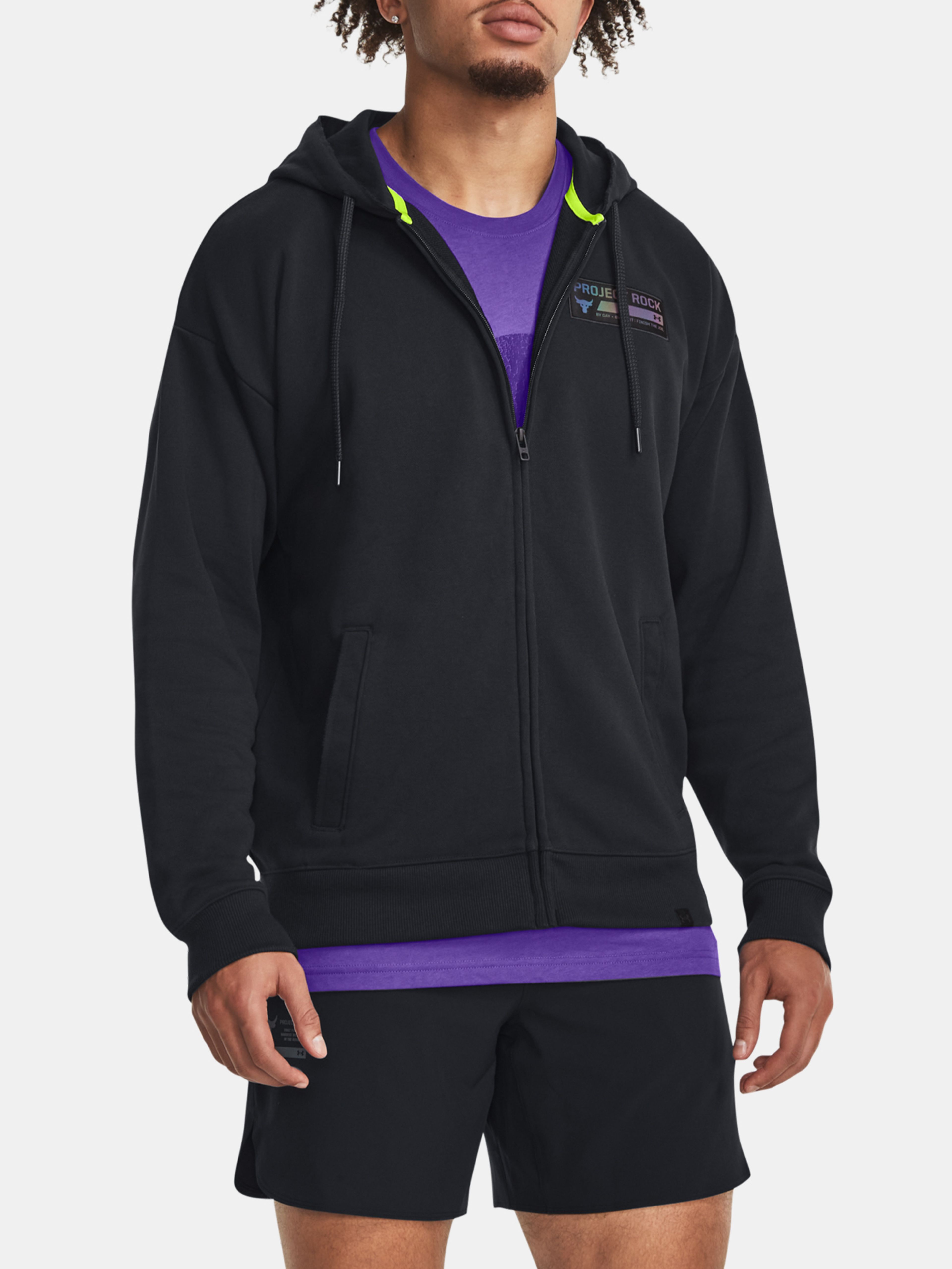 Férfi felső Under Armour Pjt Rock Hwt Terry FZ