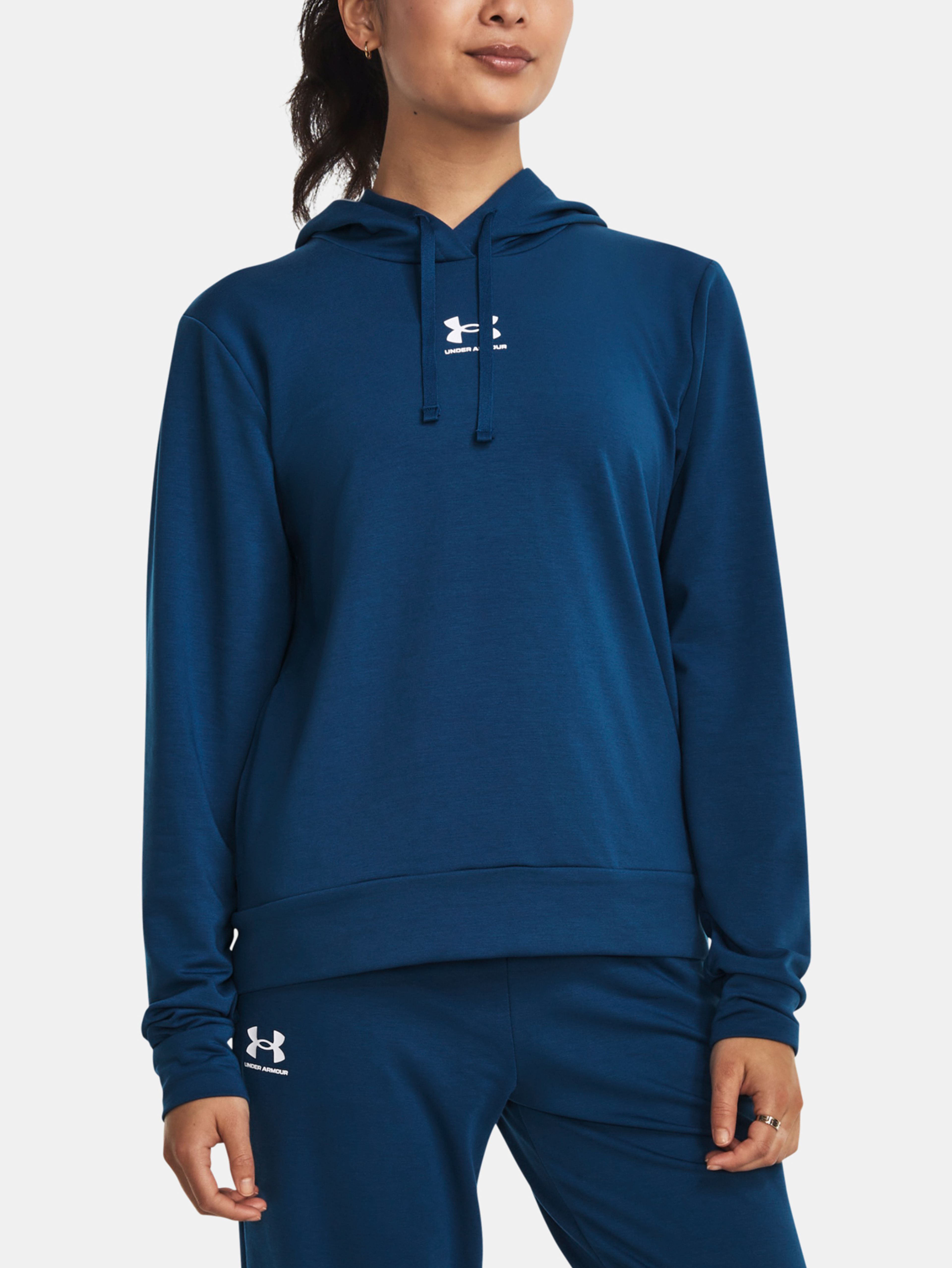 Mikina Under Armour Rival Terry Hoodie-BLU