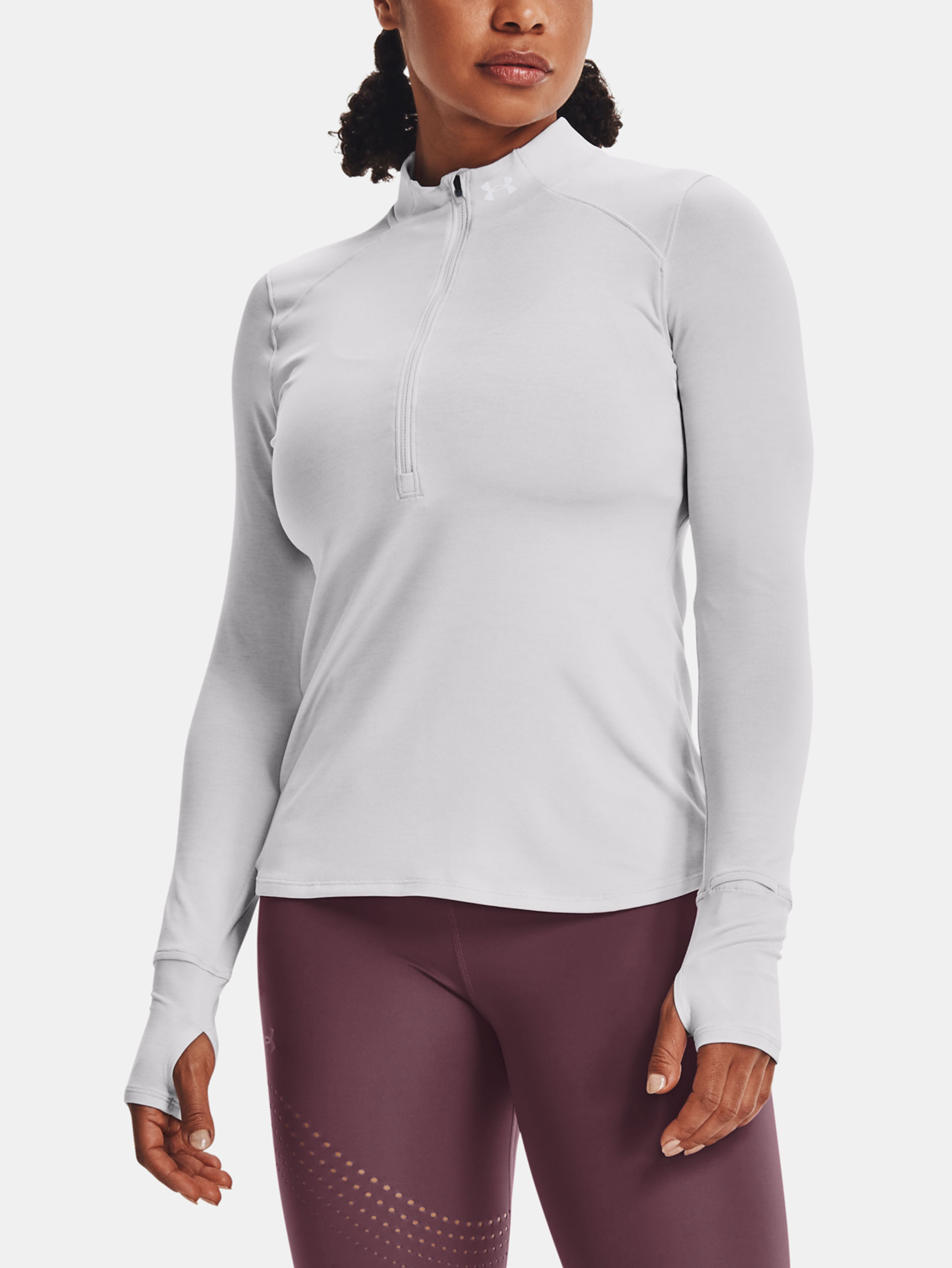 Majica Under Armour UA Qualifier Run 2.0 1/2 Zip-GRY