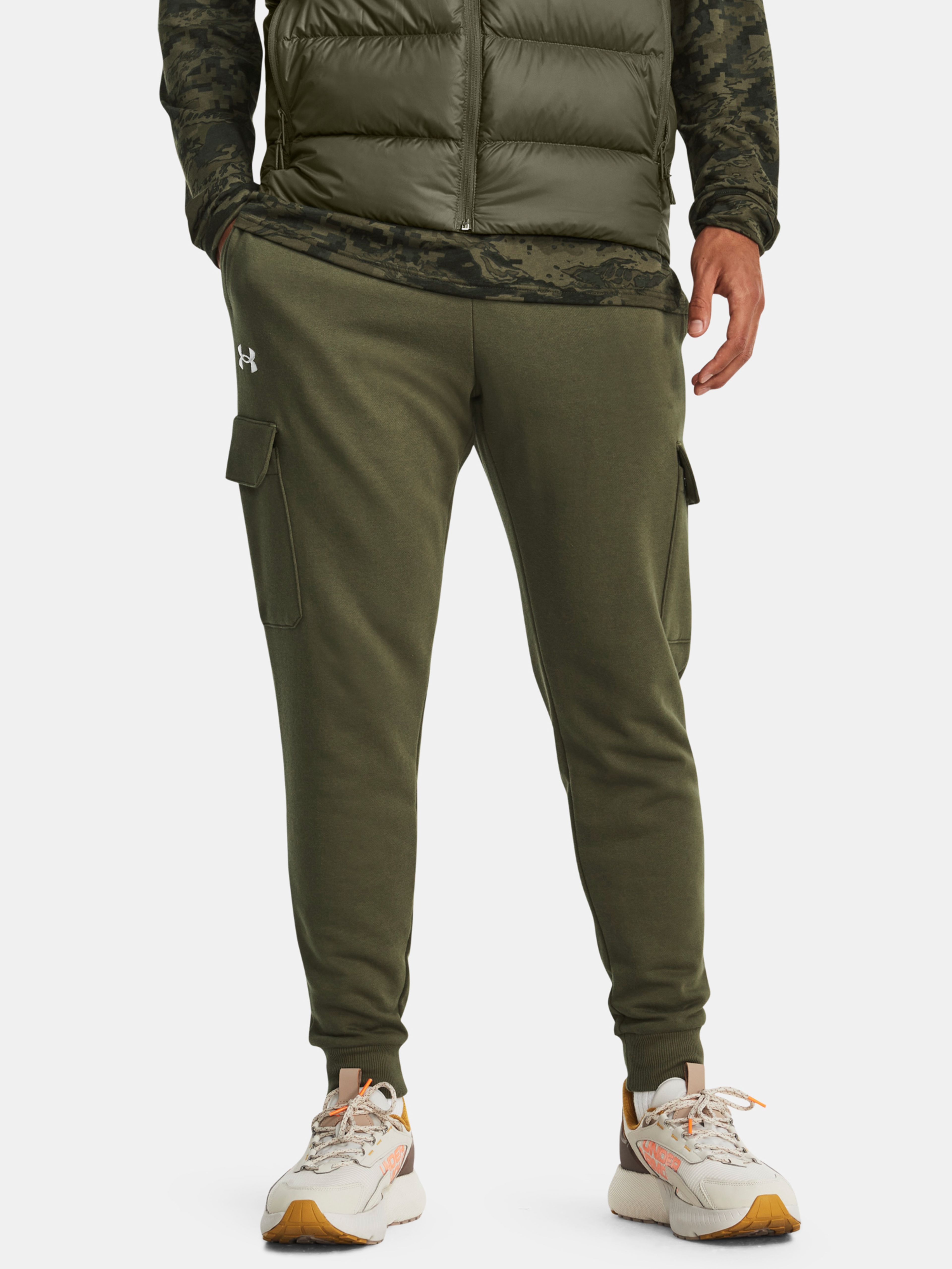 Tepláky Under Armour UA Rival Fleece Cargo Jogger-GRN