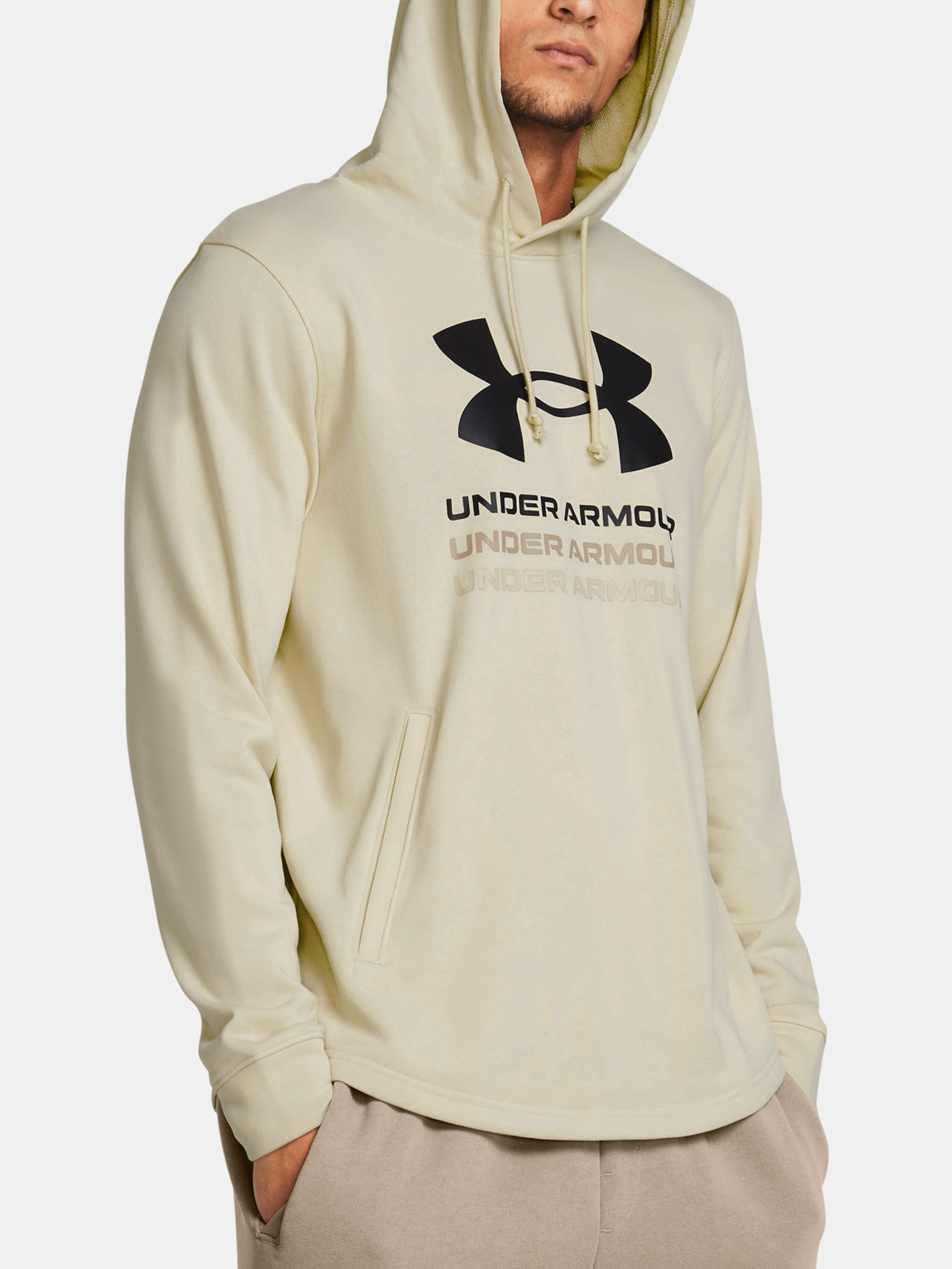 Pulover Under Armour UA Rival Terry Graphic Hood-BRN
