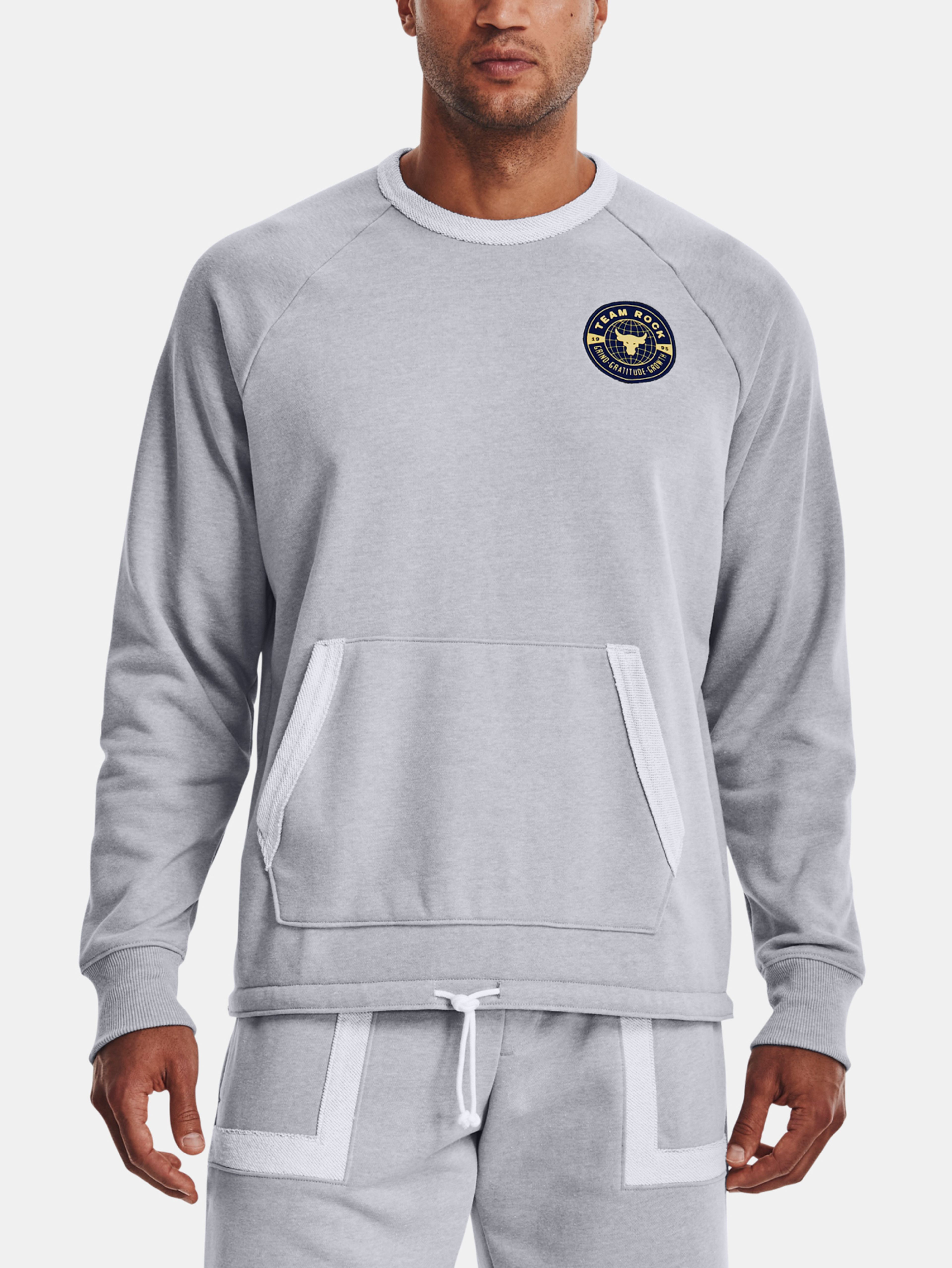 Mikina Under Armour UA Pjt Rk Hvywght Terry Crew-GRY