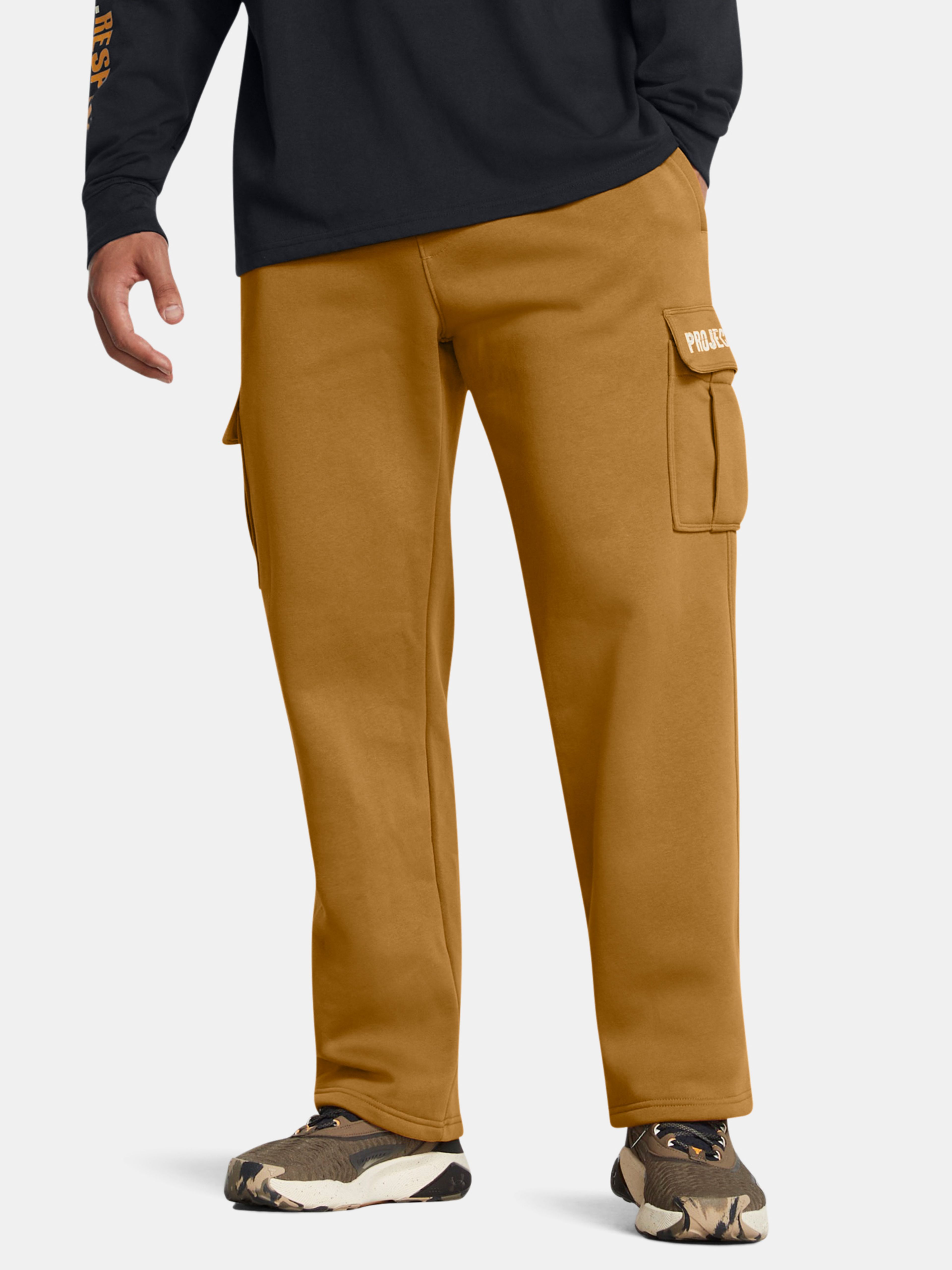 Športne hlače Under Armour Pjt Rck Icon Flc Pant Tools-YLW