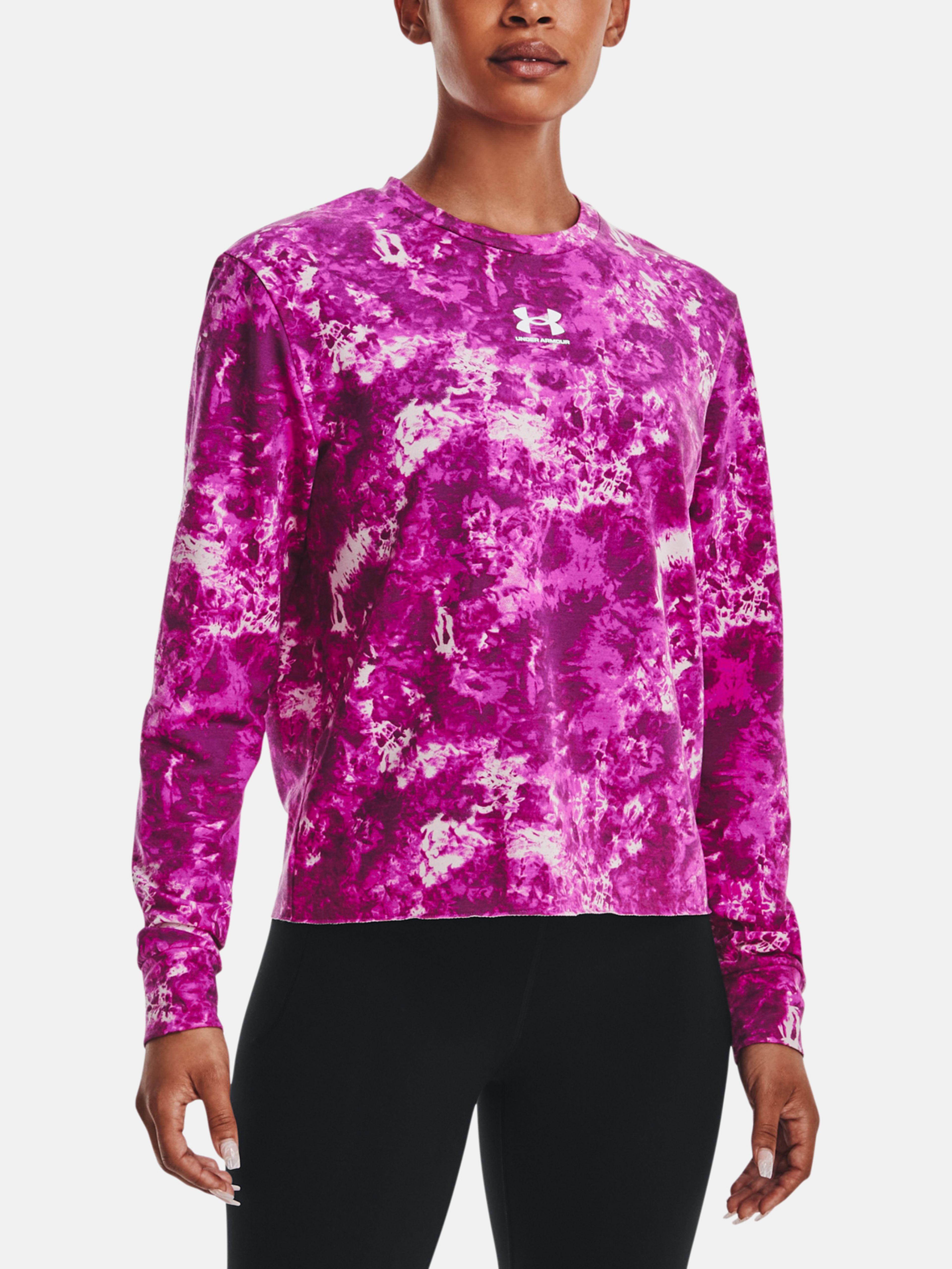 Mikina Under Armour Rival Terry Print Crew-PPL