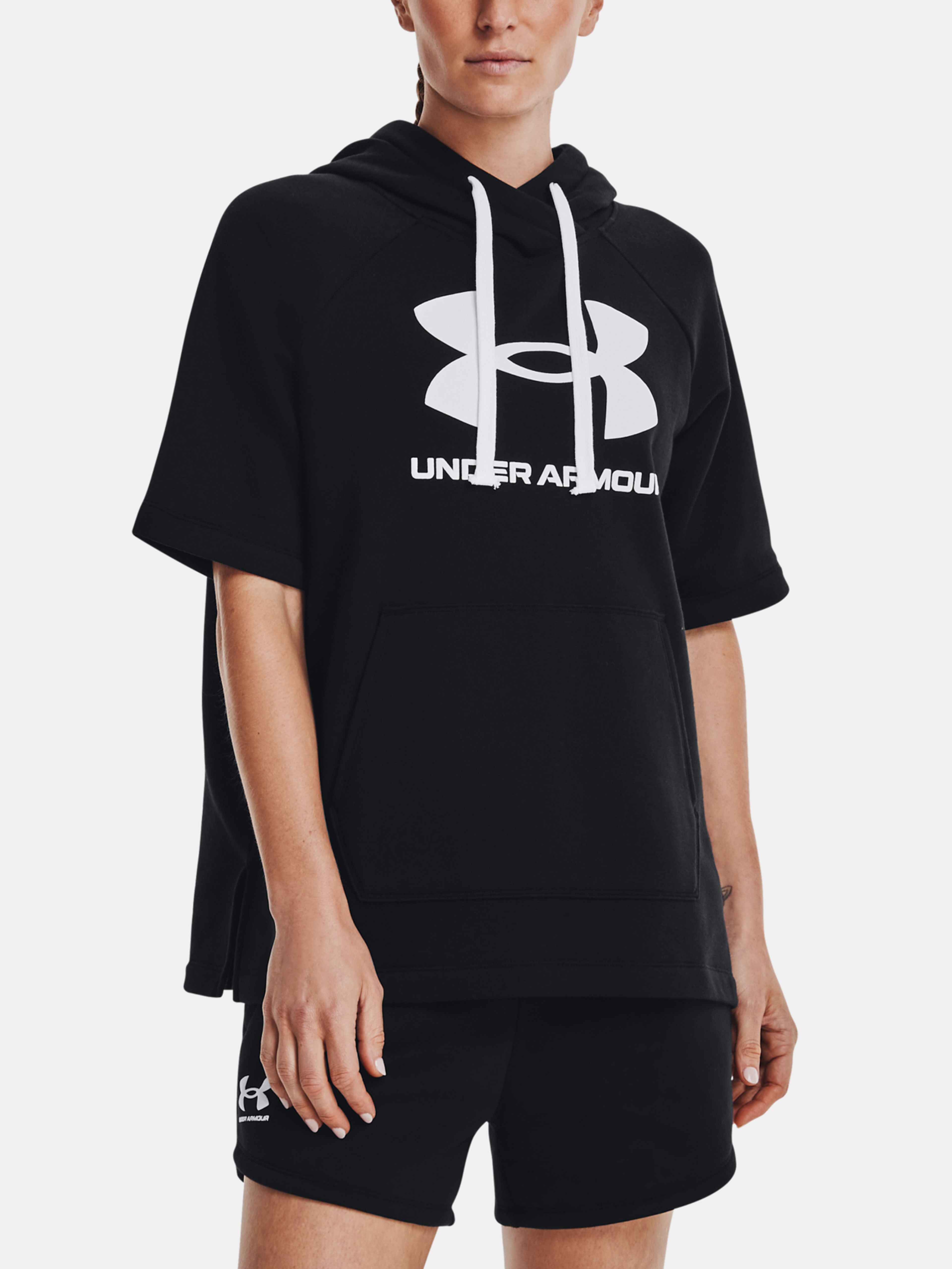 Pulover Under Armour Rival Fleece SS Hoodie-BLK