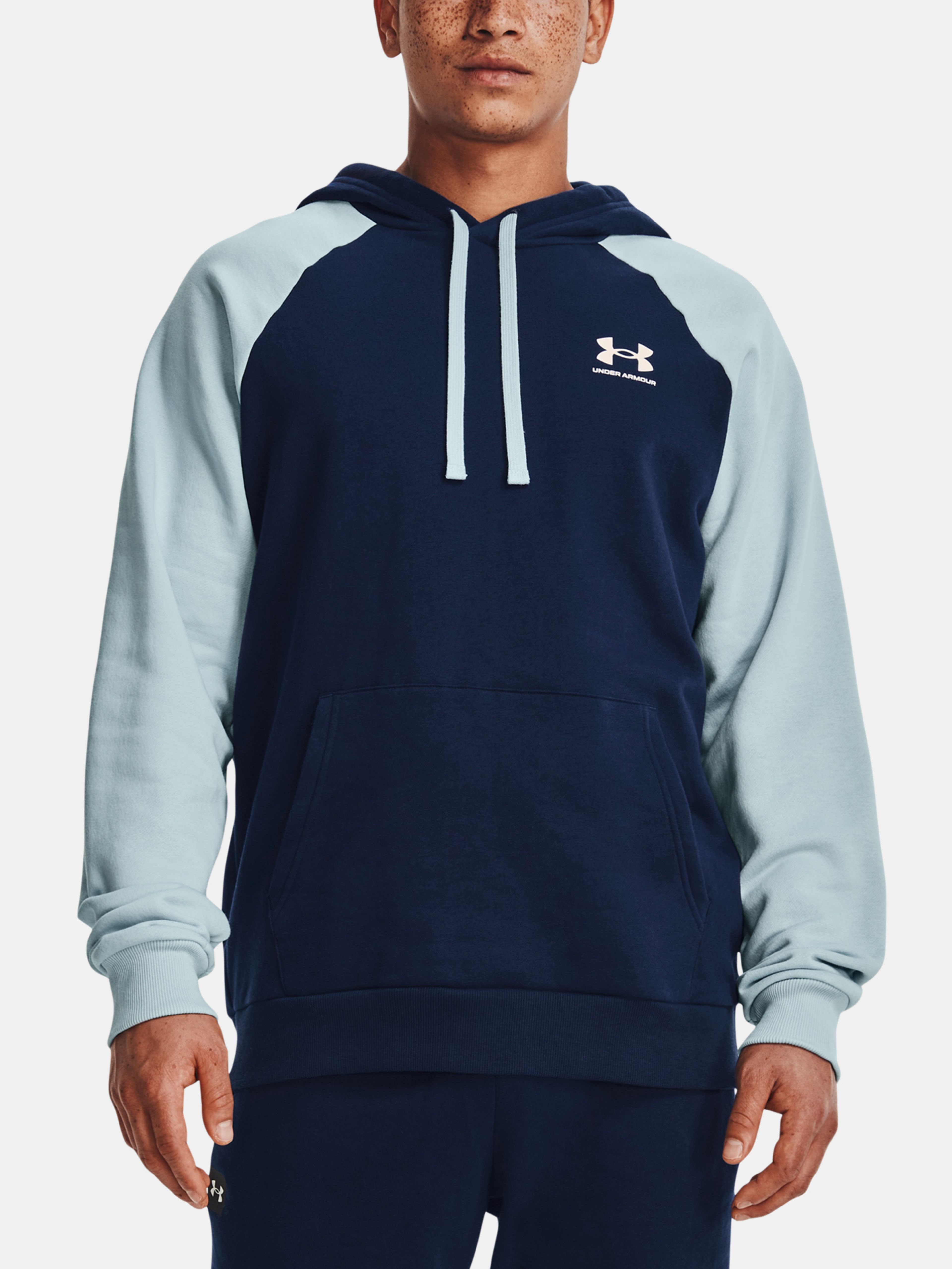 Mikina Under Armour UA RIVAL FLC COLORBLOCK HD-NVY