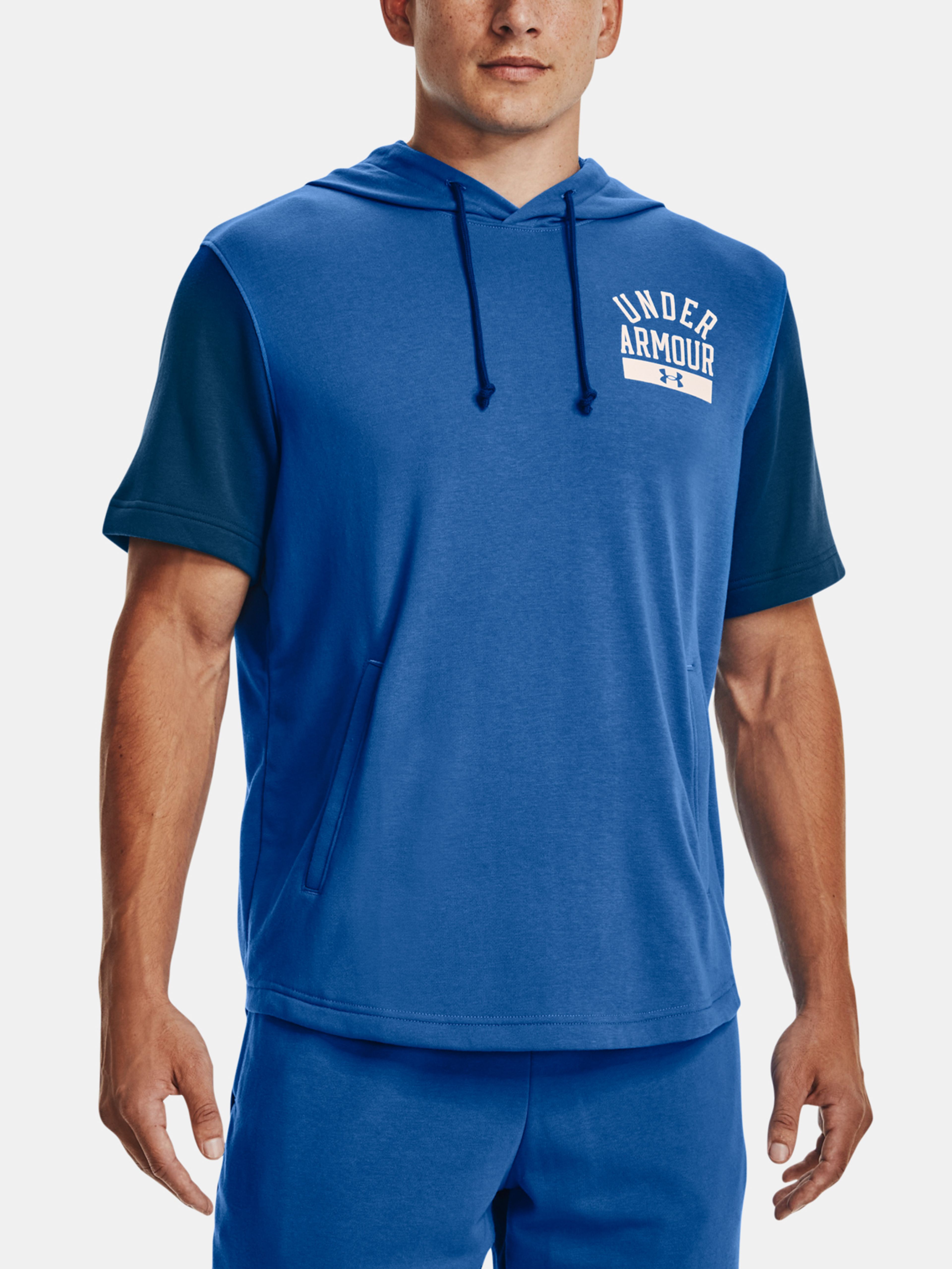 Mikina Under Armour UA Rival Terry CB SS Hoodie-BLU