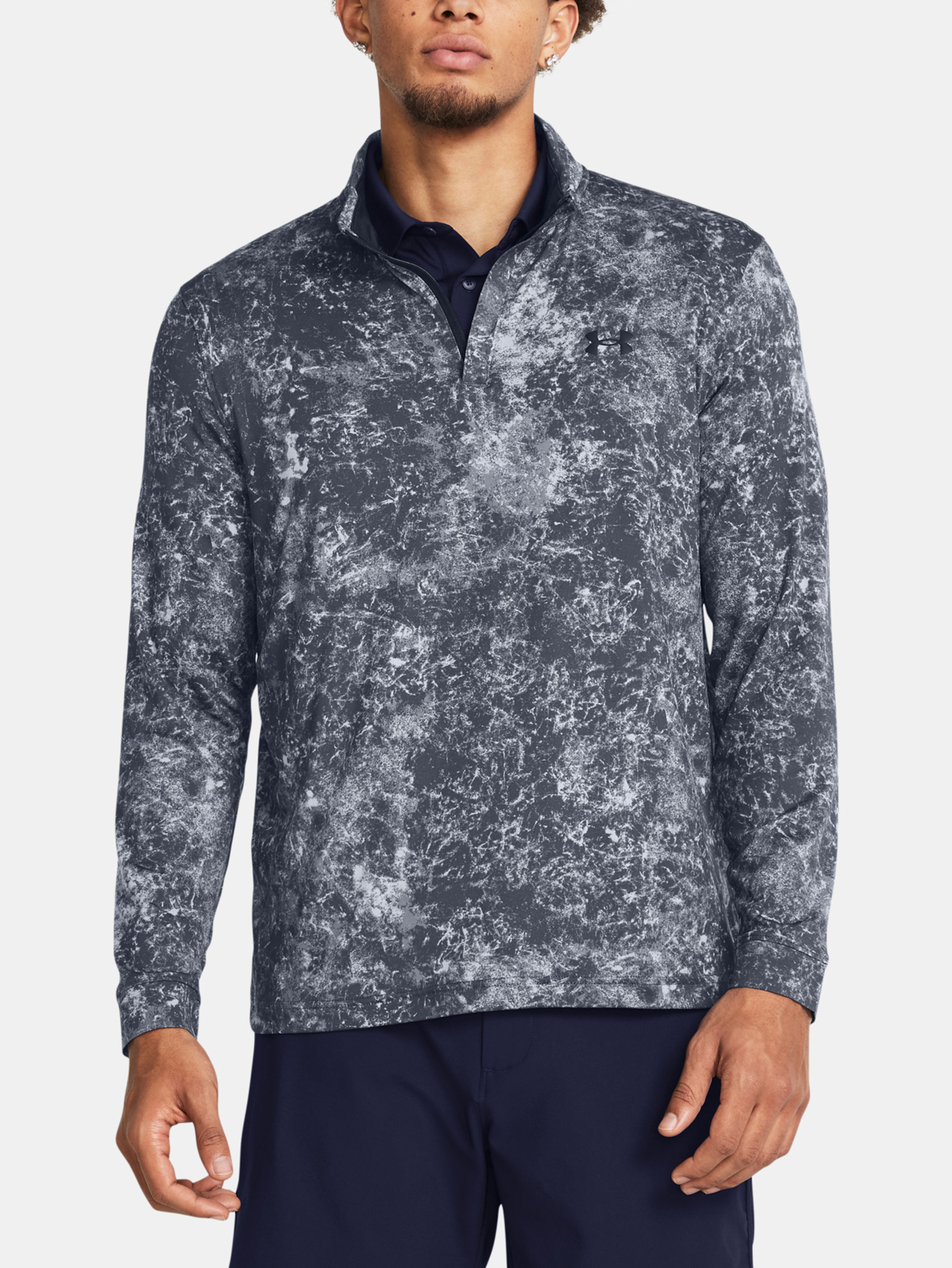 Pulover  Under Armour UA Playoff Printed 1/4 Zip-GRY