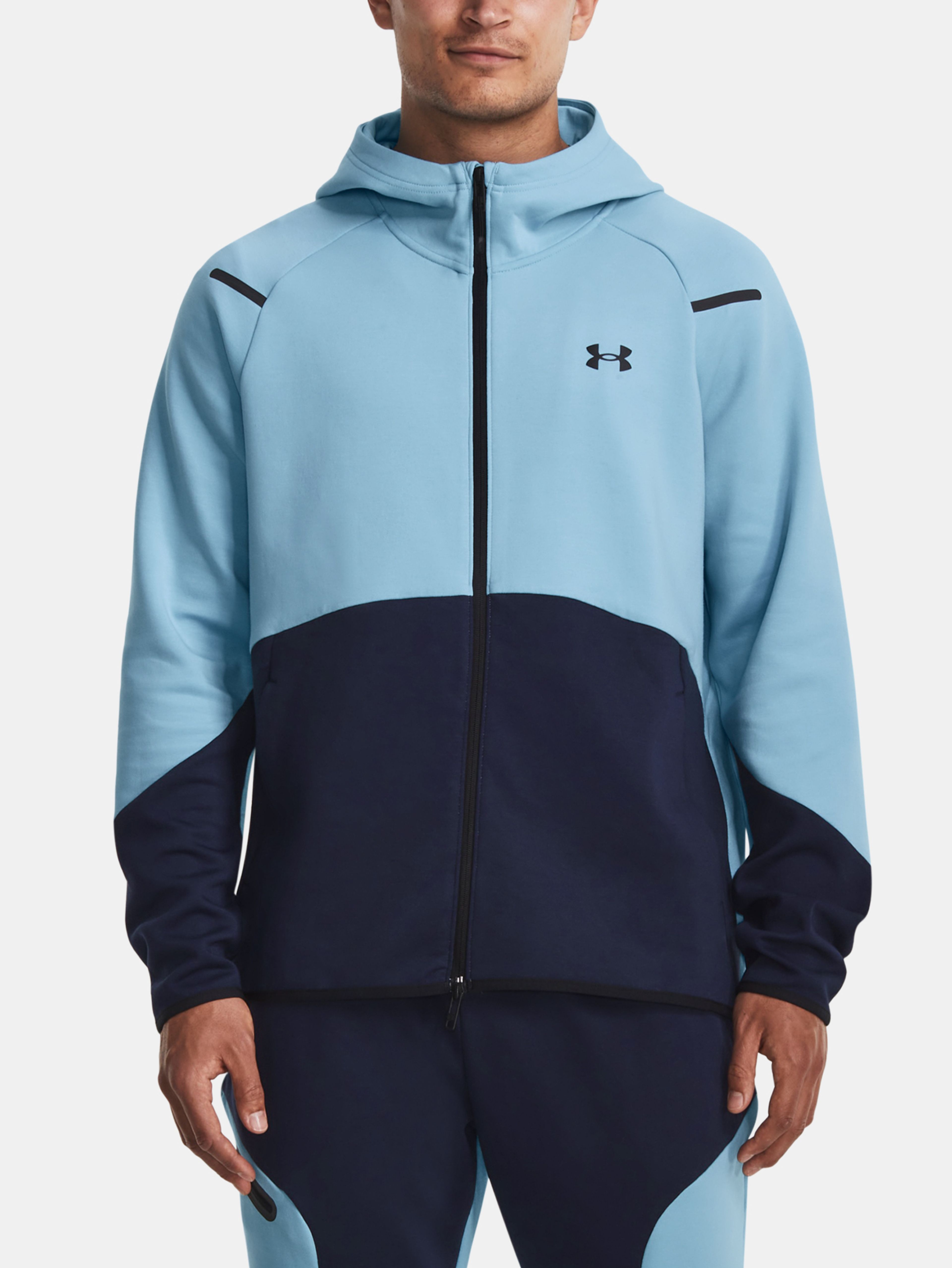 Mikina Under Armour UA Unstoppable Flc FZ-BLU