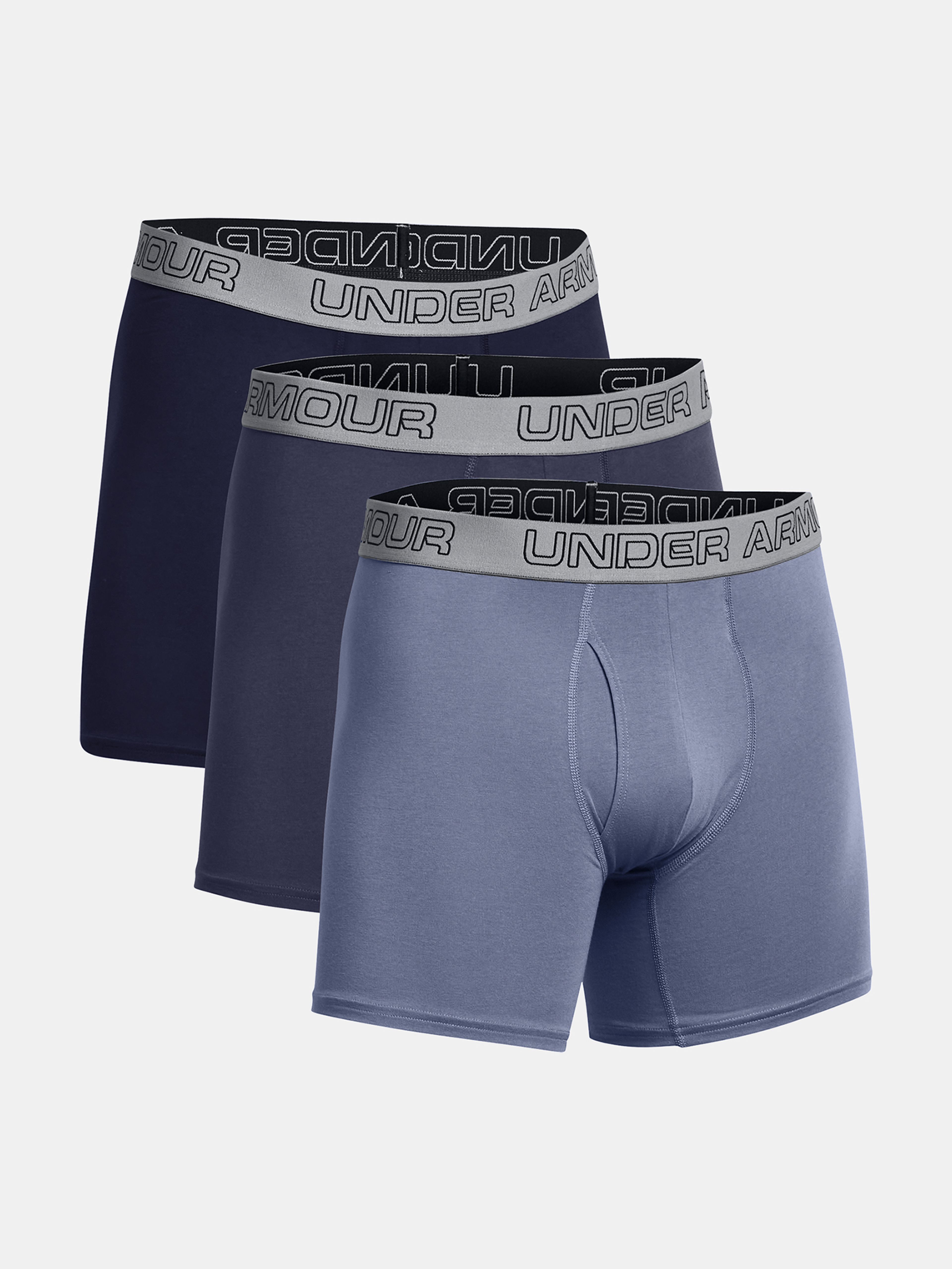 Boxerky Under Armour Charged Cotton 6in 3Pk-NVY
