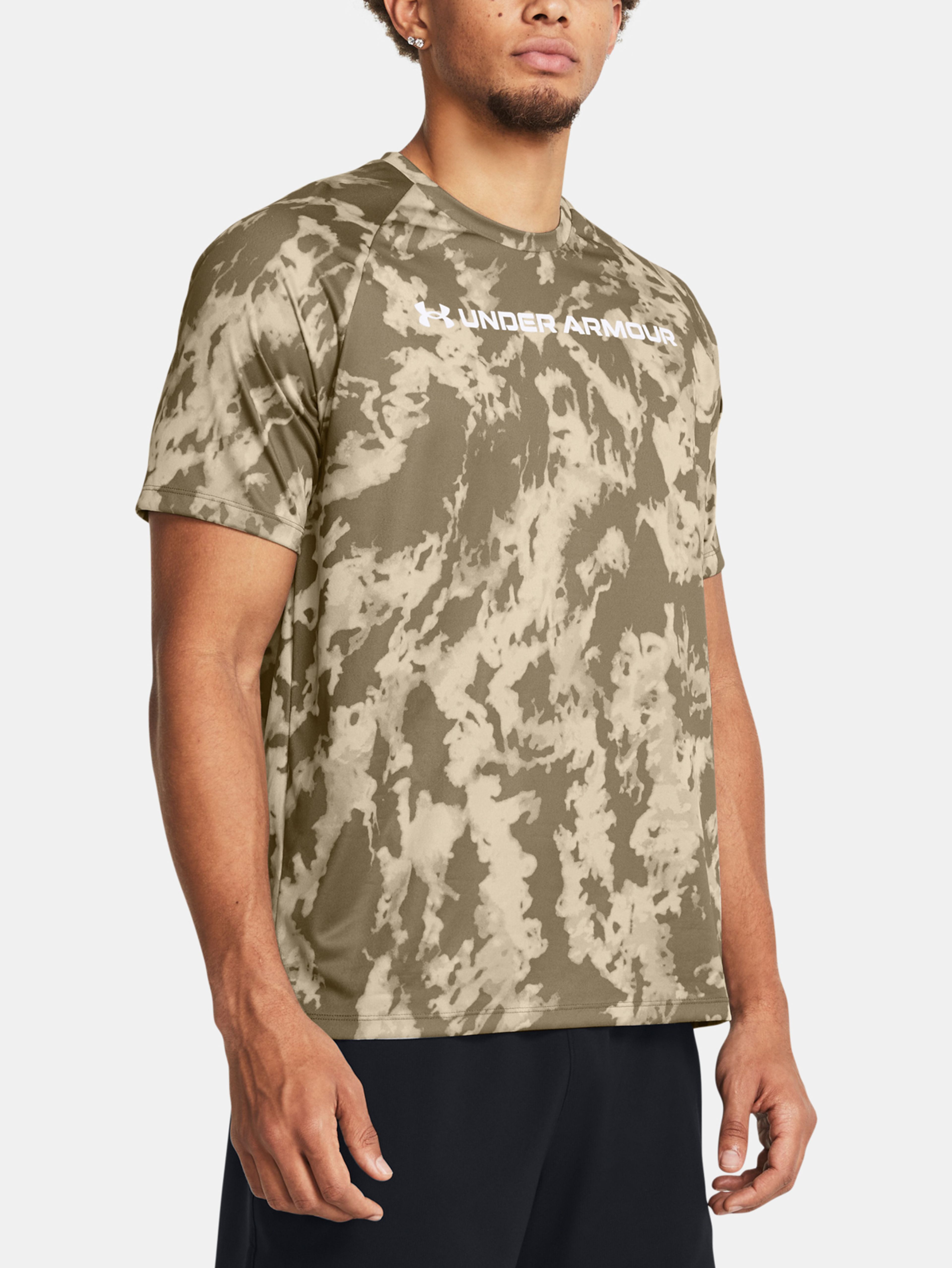 Férfi póló Under Armour UA TECH ABC CAMO SS