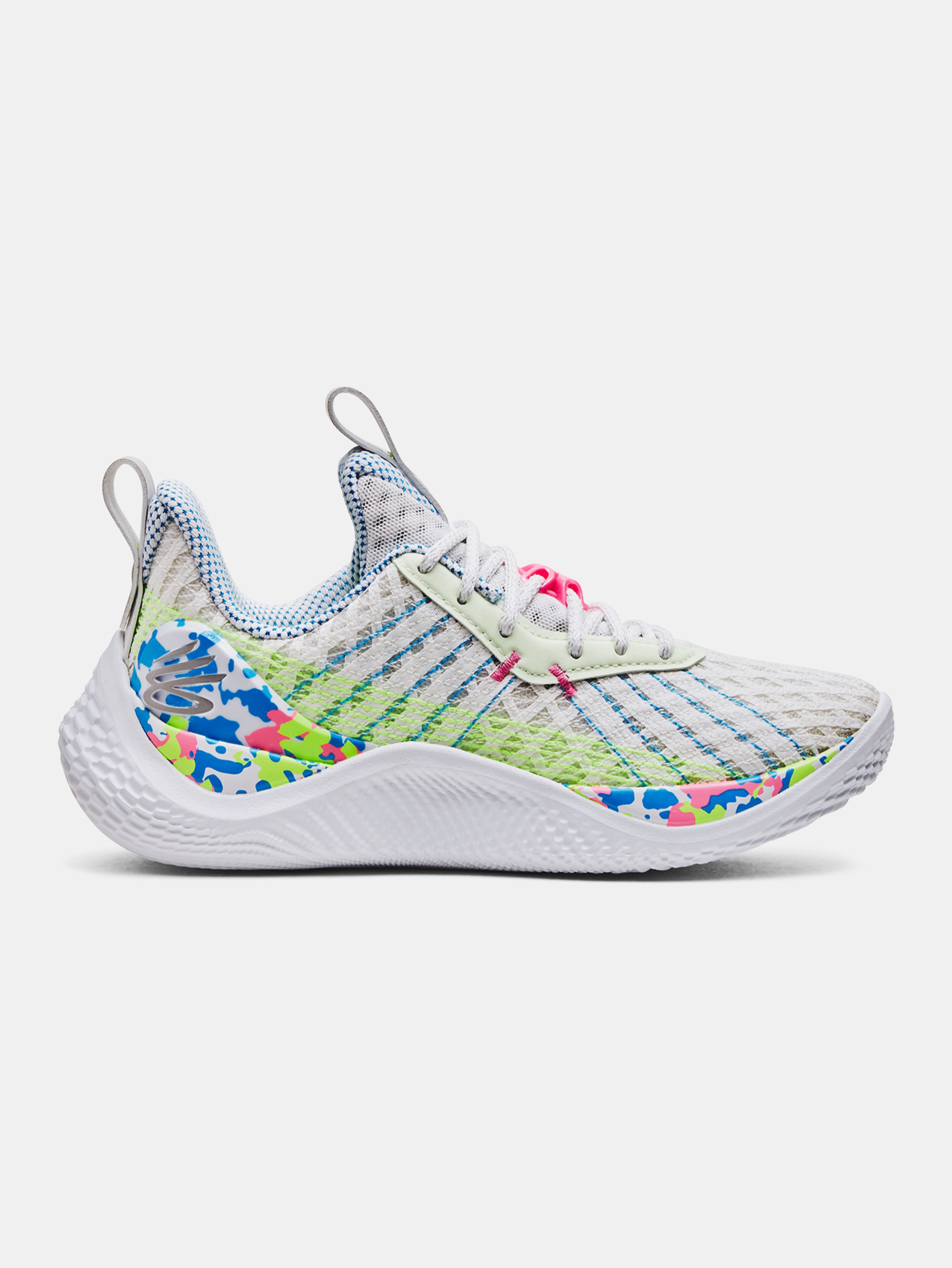Boty Under Armour GS CURRY 10 SPLASH PARTY-WHT