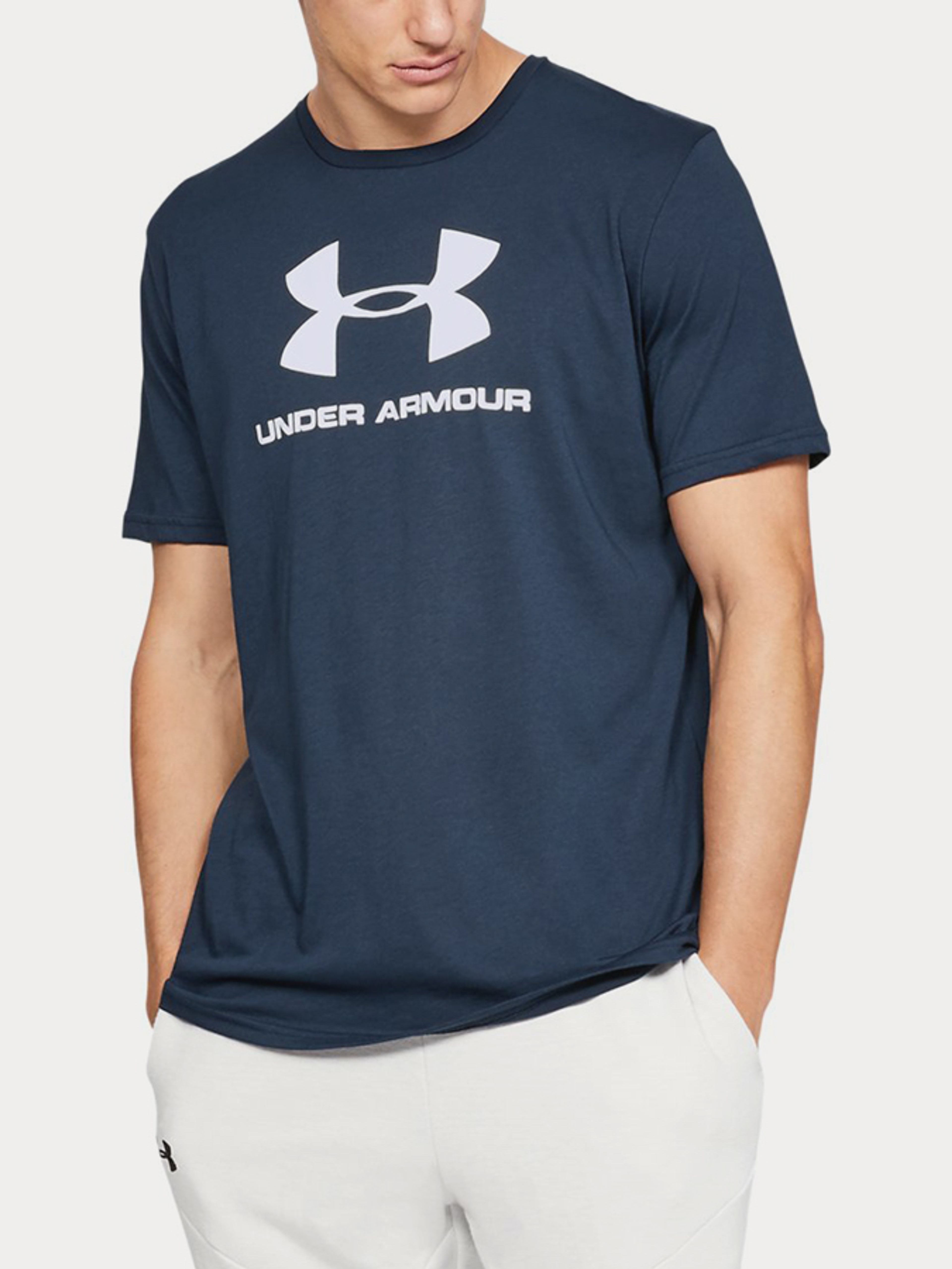 Majica Under Armour SPORTSTYLE LOGO SS-NVY
