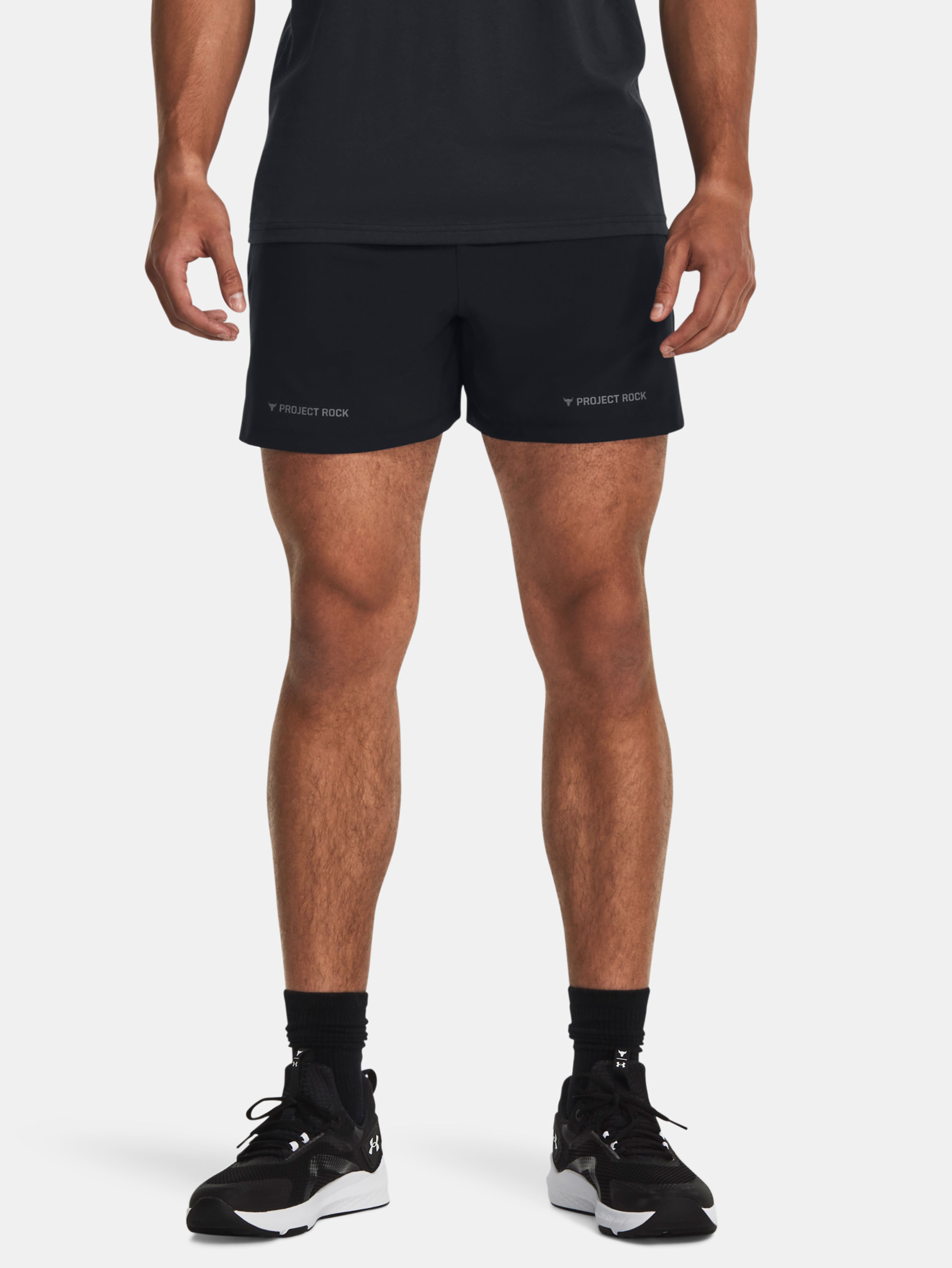 Kraťasy Under Armour Pjt Rock 5in Woven Short-BLK