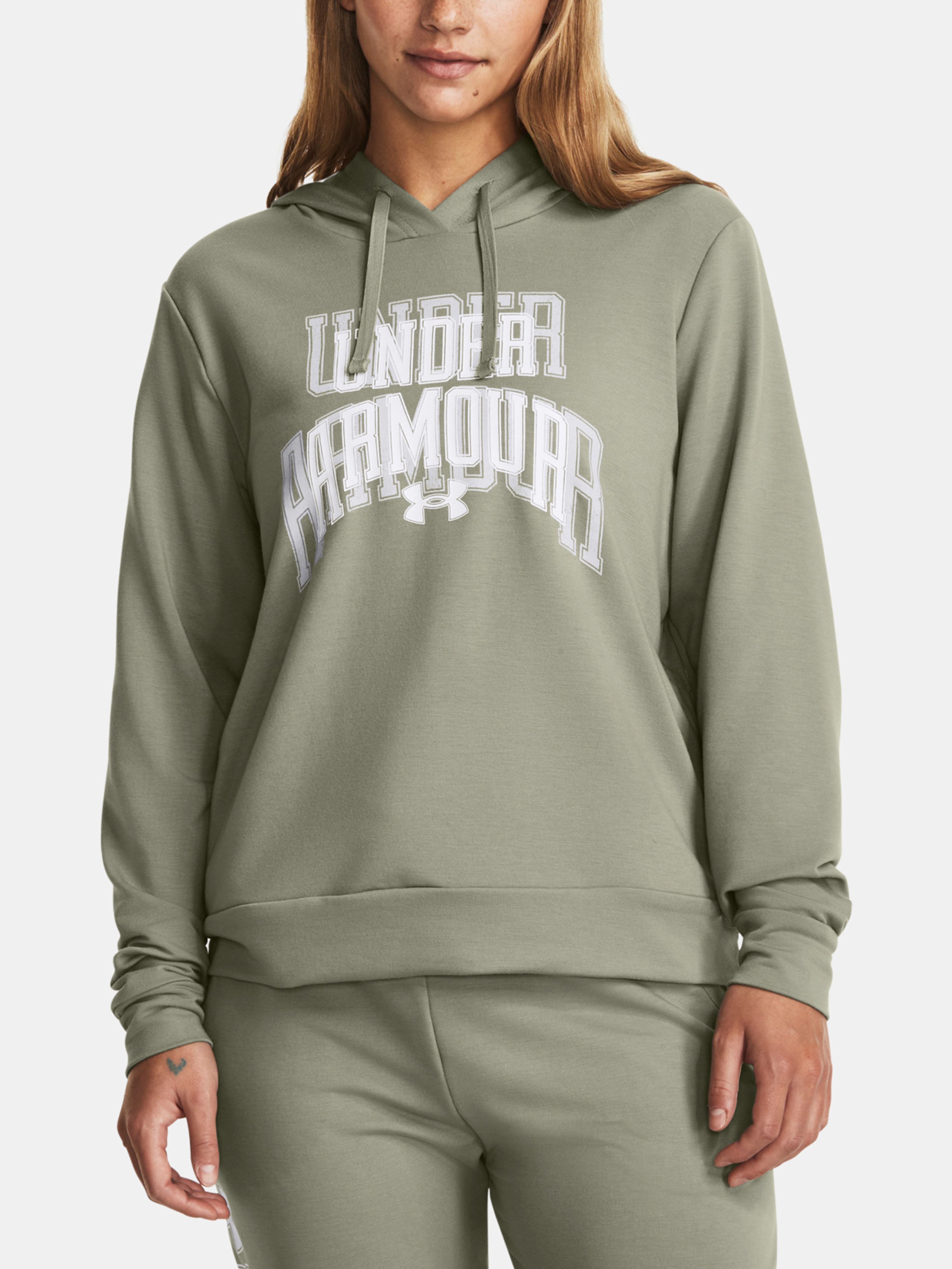 Pulover Under Armour UA Rival Terry Graphic Hdy-GRN