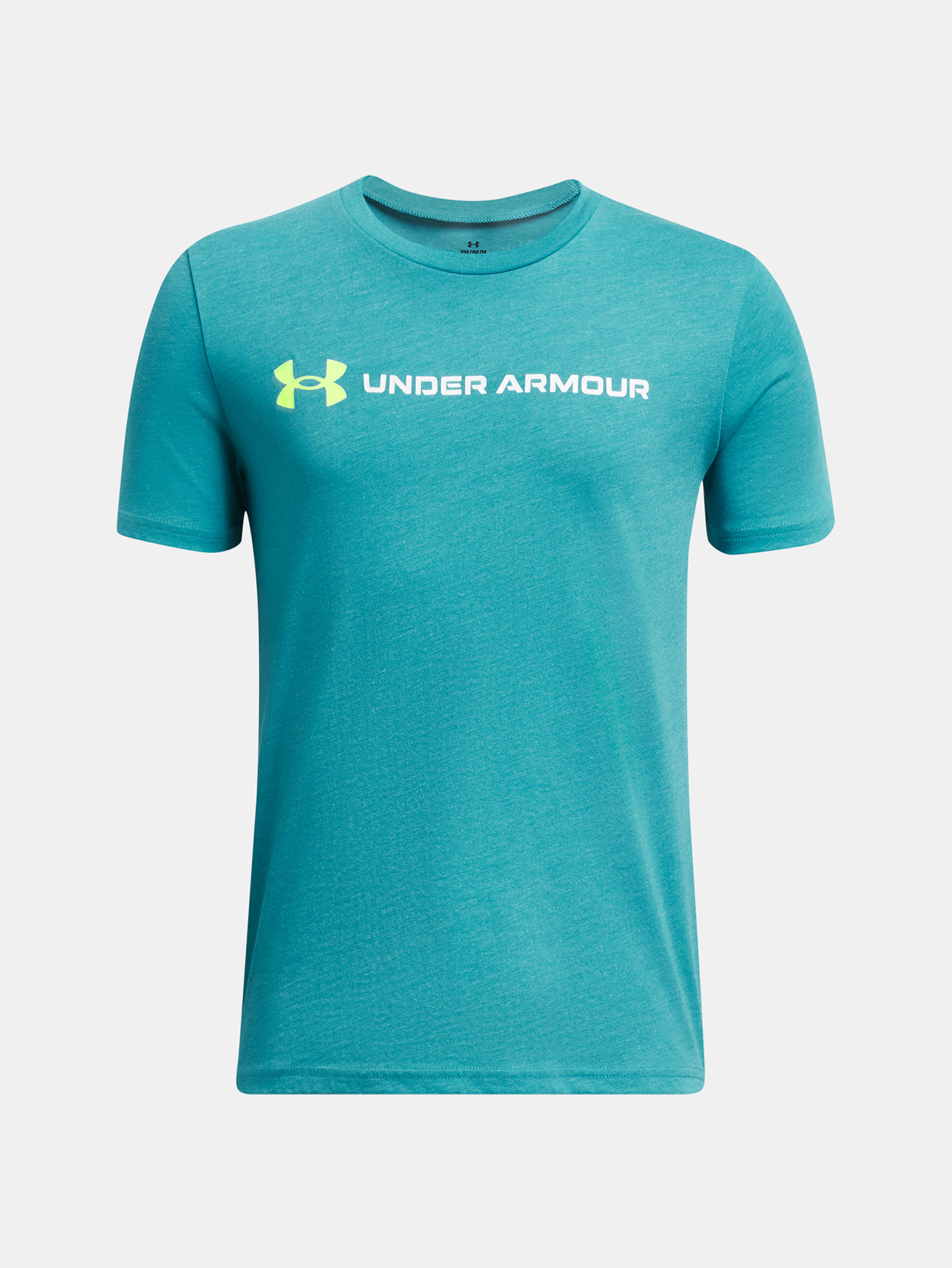 Tričko Under Armour UA B LOGO WORDMARK SS-BLU