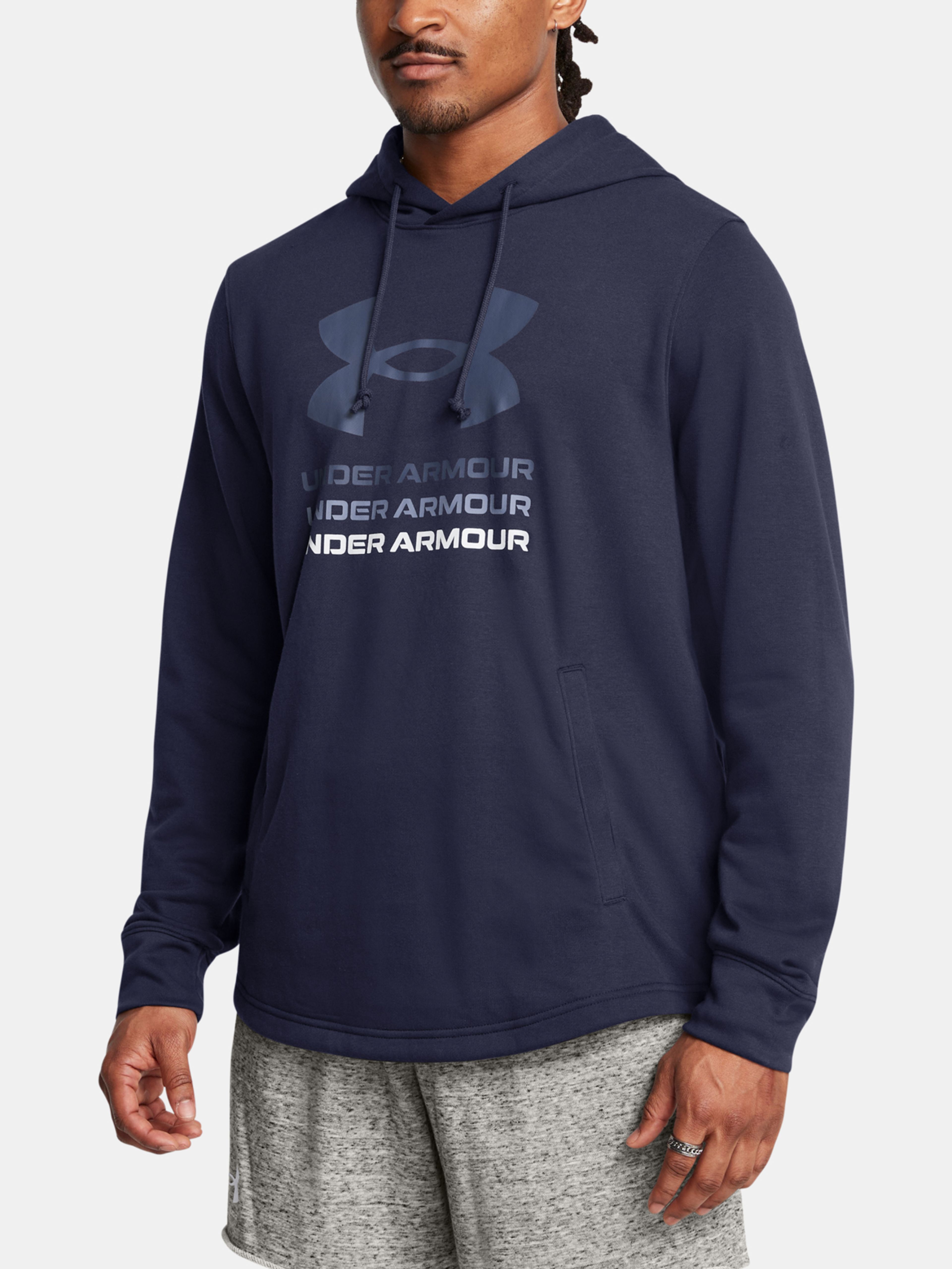 Pulover Under Armour UA Rival Terry Graphic Hood