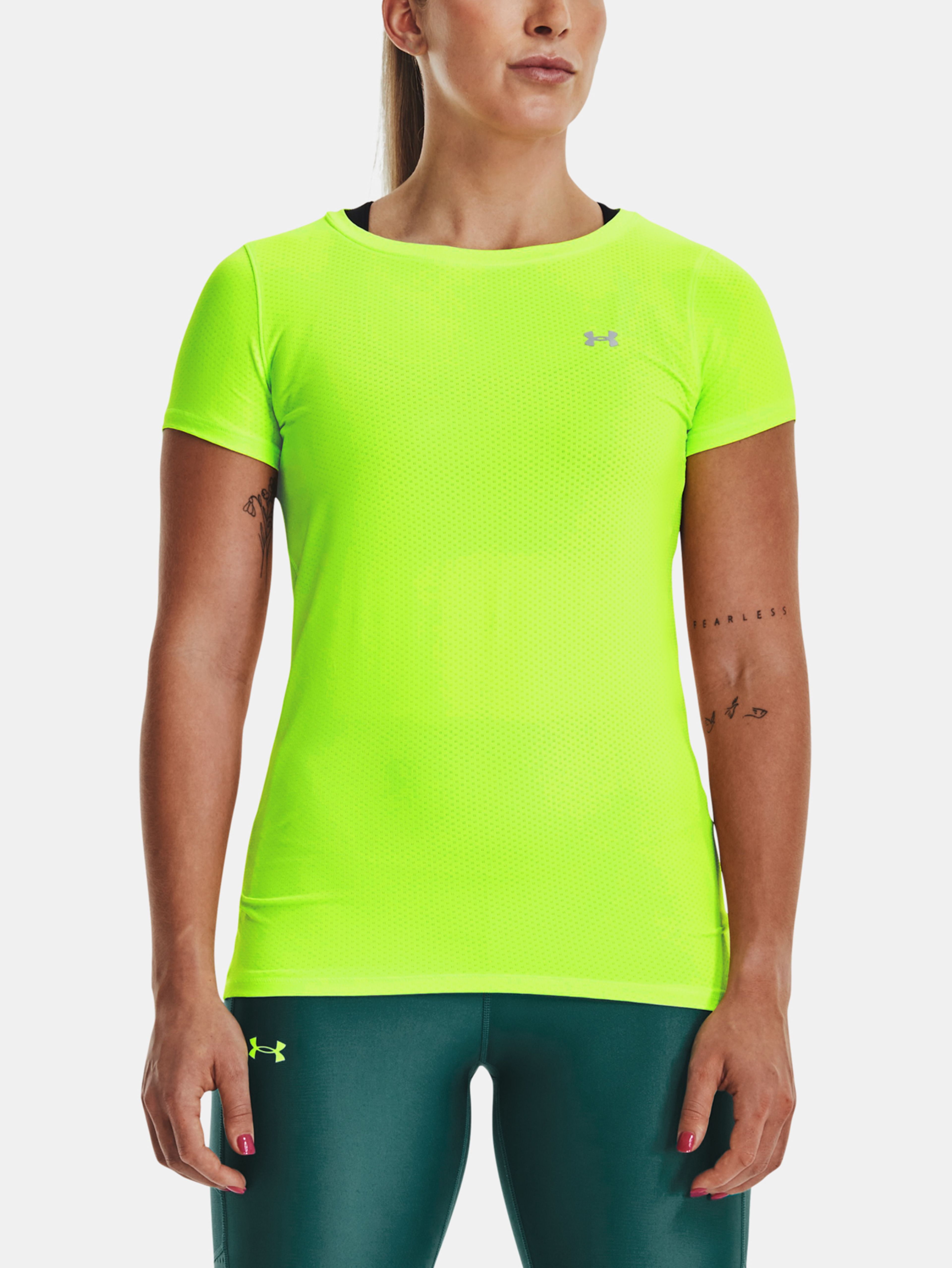 Tričko Under Armour UA HG Armour SS-GRN