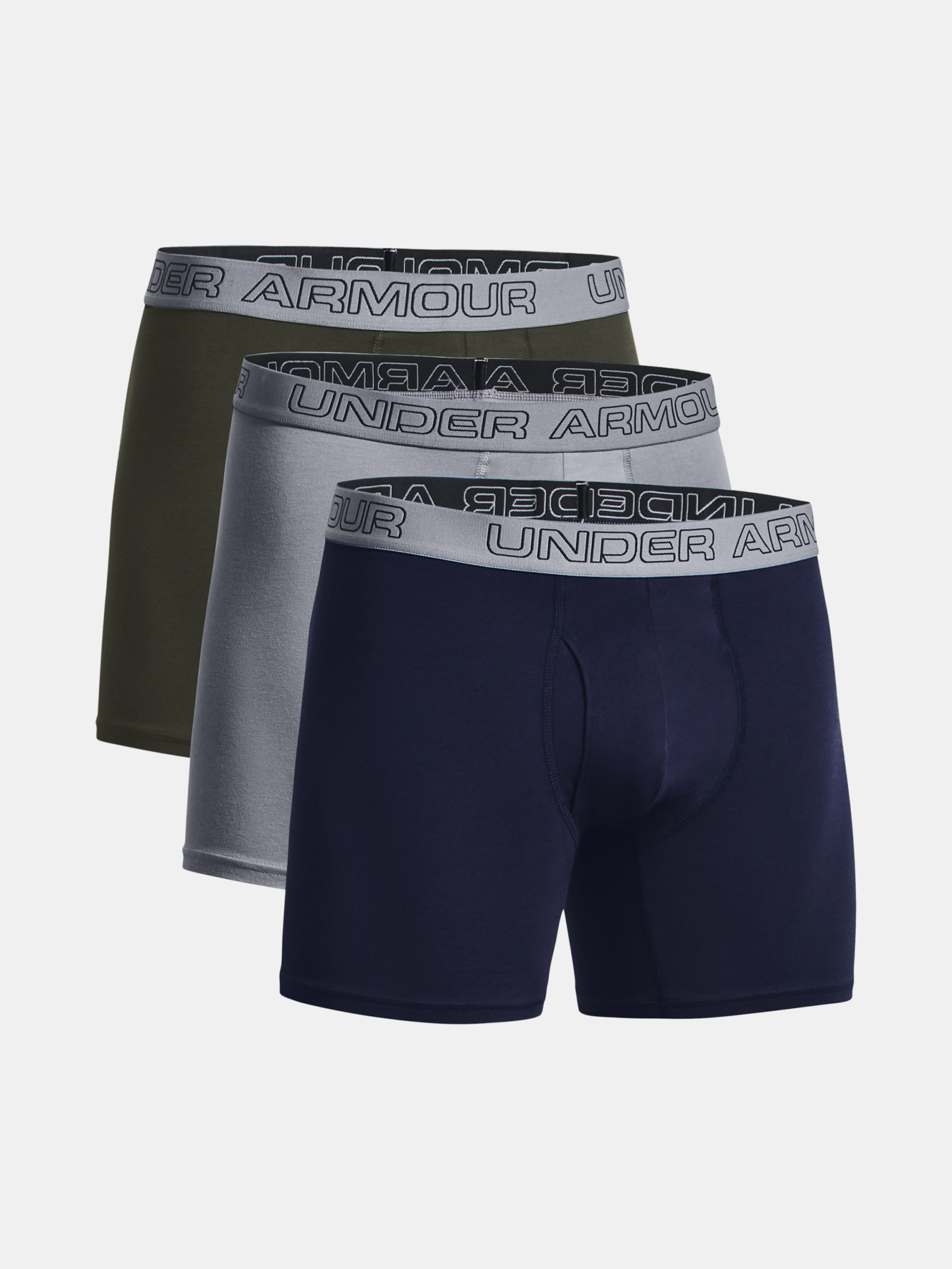 Boxerky Under Armour Charged Cotton 6in 3Pk-GRN