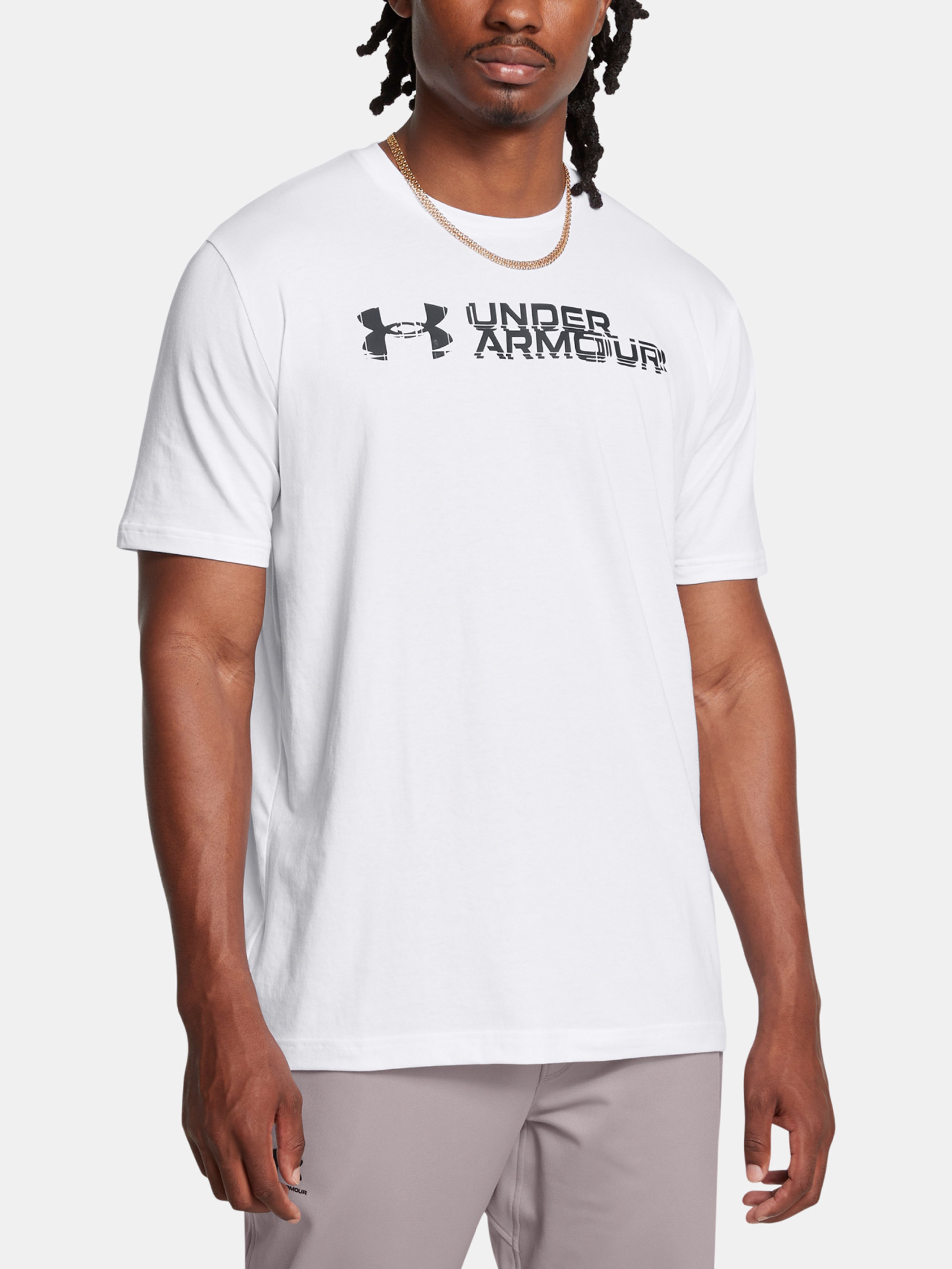 Under Armour UA M SLICED WORDMARK 60/40S SS póló