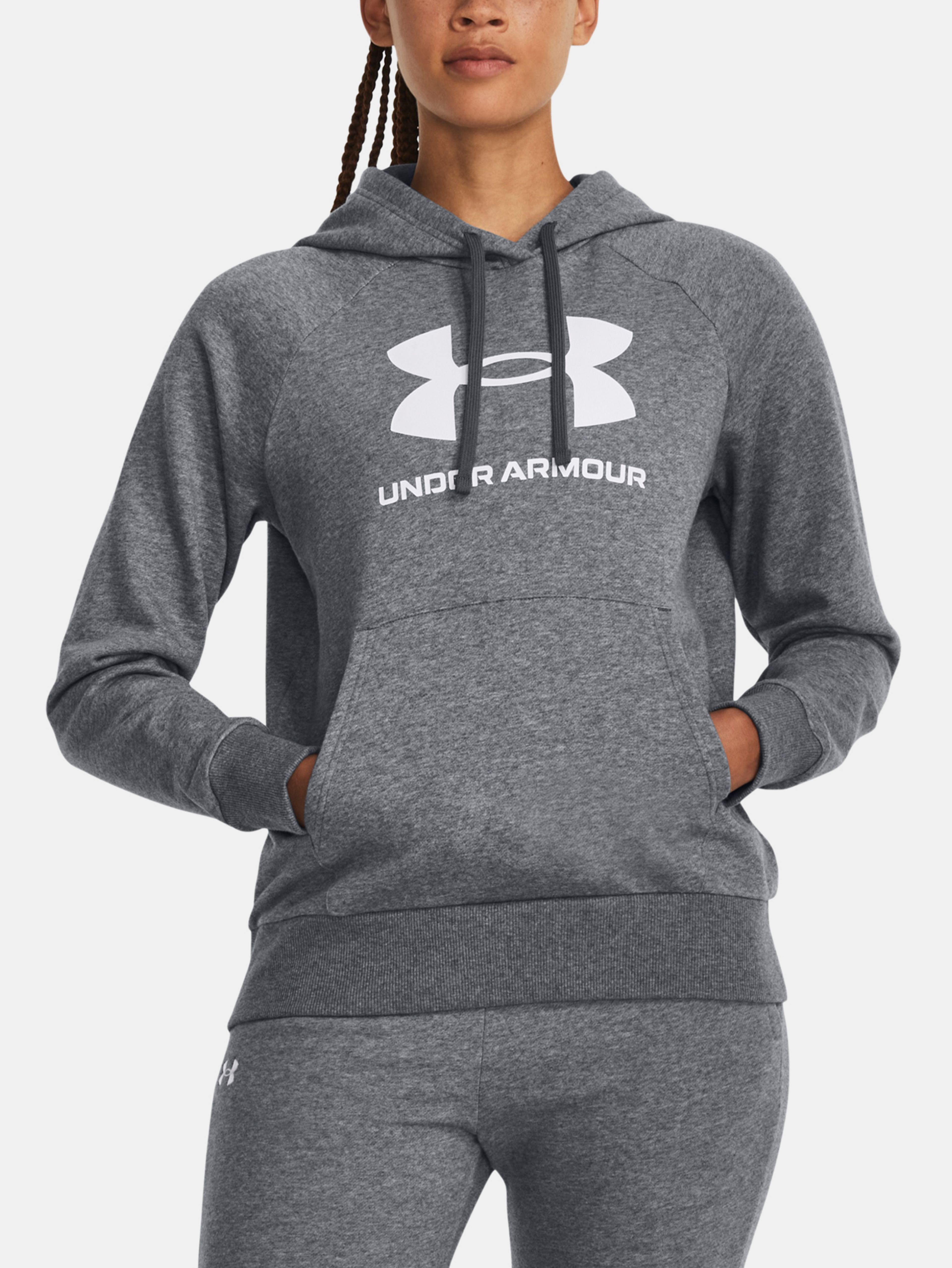 Pulover Under Armour Rival Fleece Lock-up Hoodie-GRY
