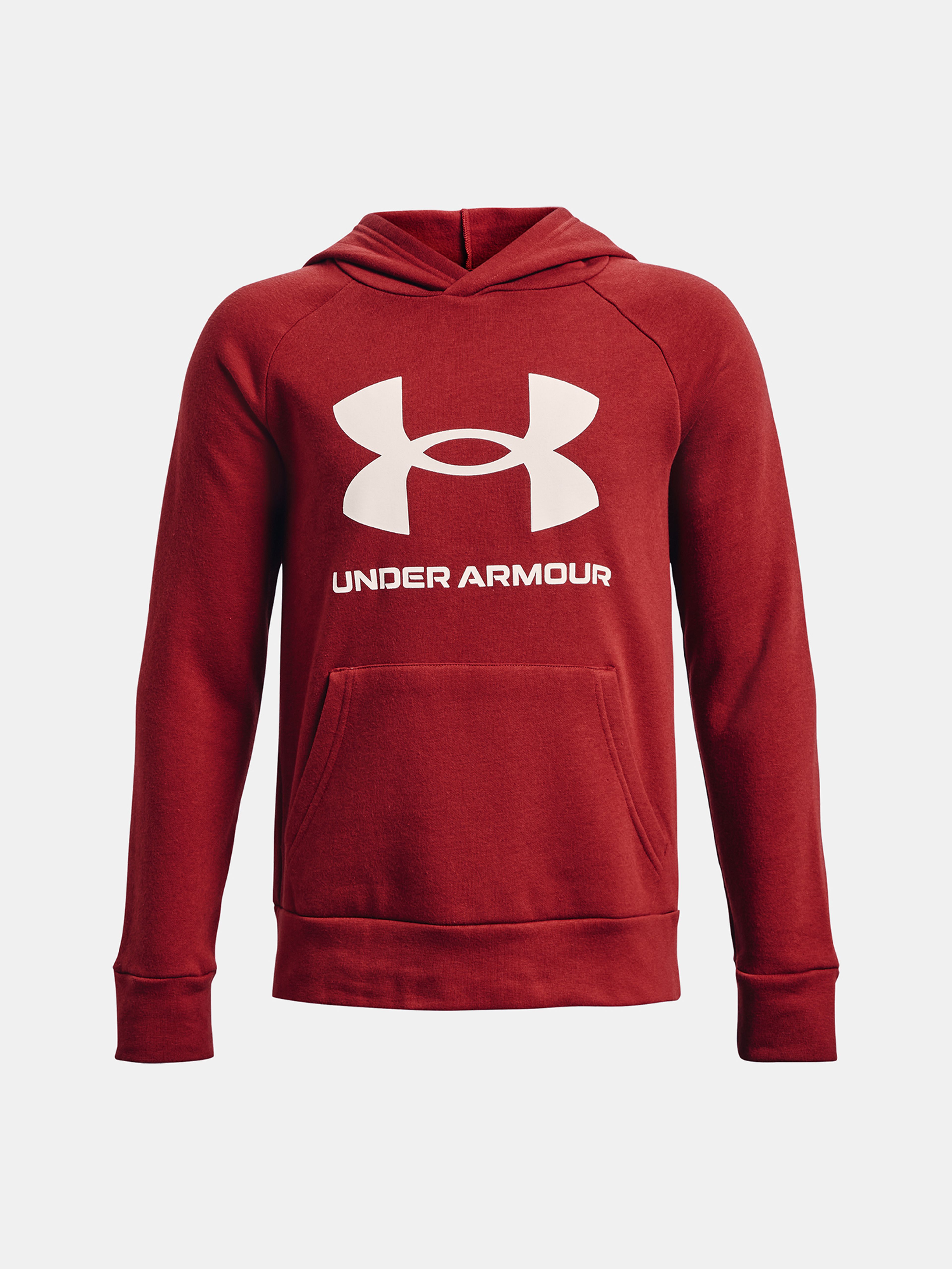 Mikina Under Armour UA RIVAL FLEECE HOODIE-RED