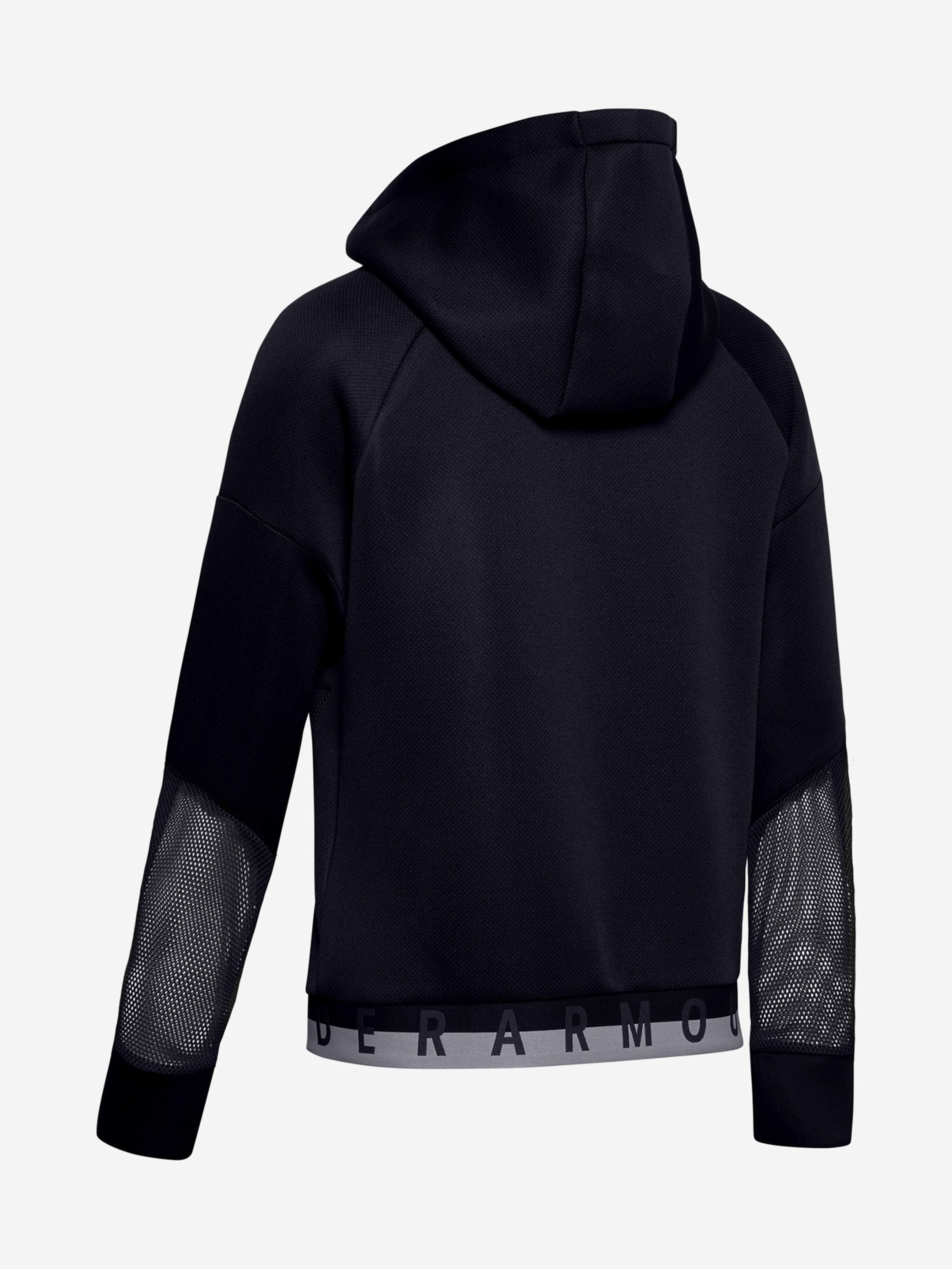 Mikina Under Armour Move Full Zip Hoodie Mesh Inset BLK