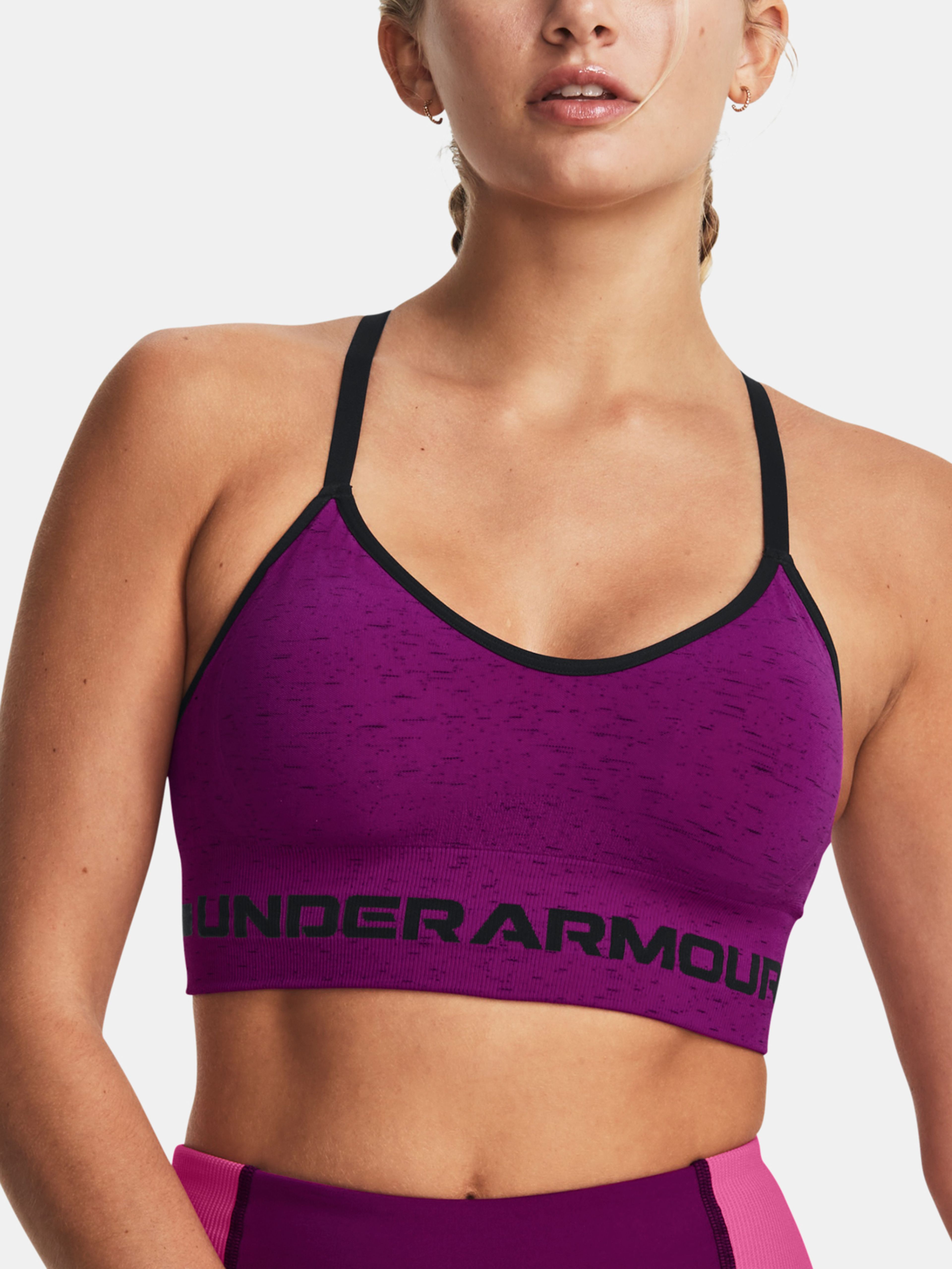 Nedrček Under Armour UA Seamless Low Long Htr Bra-PPL