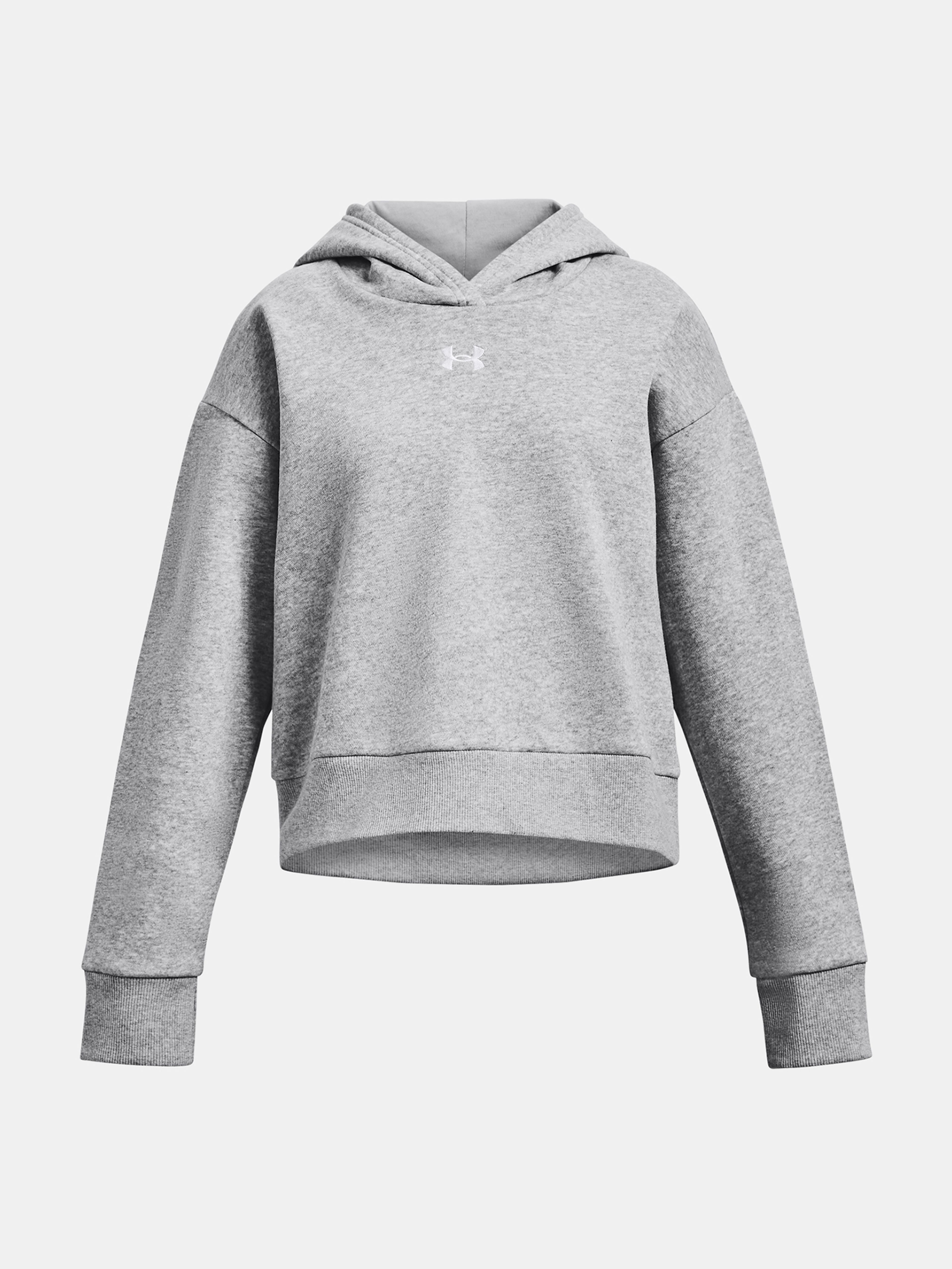 Pulover Under Armour UA Rival Fleece Crop Hoodie-GRY