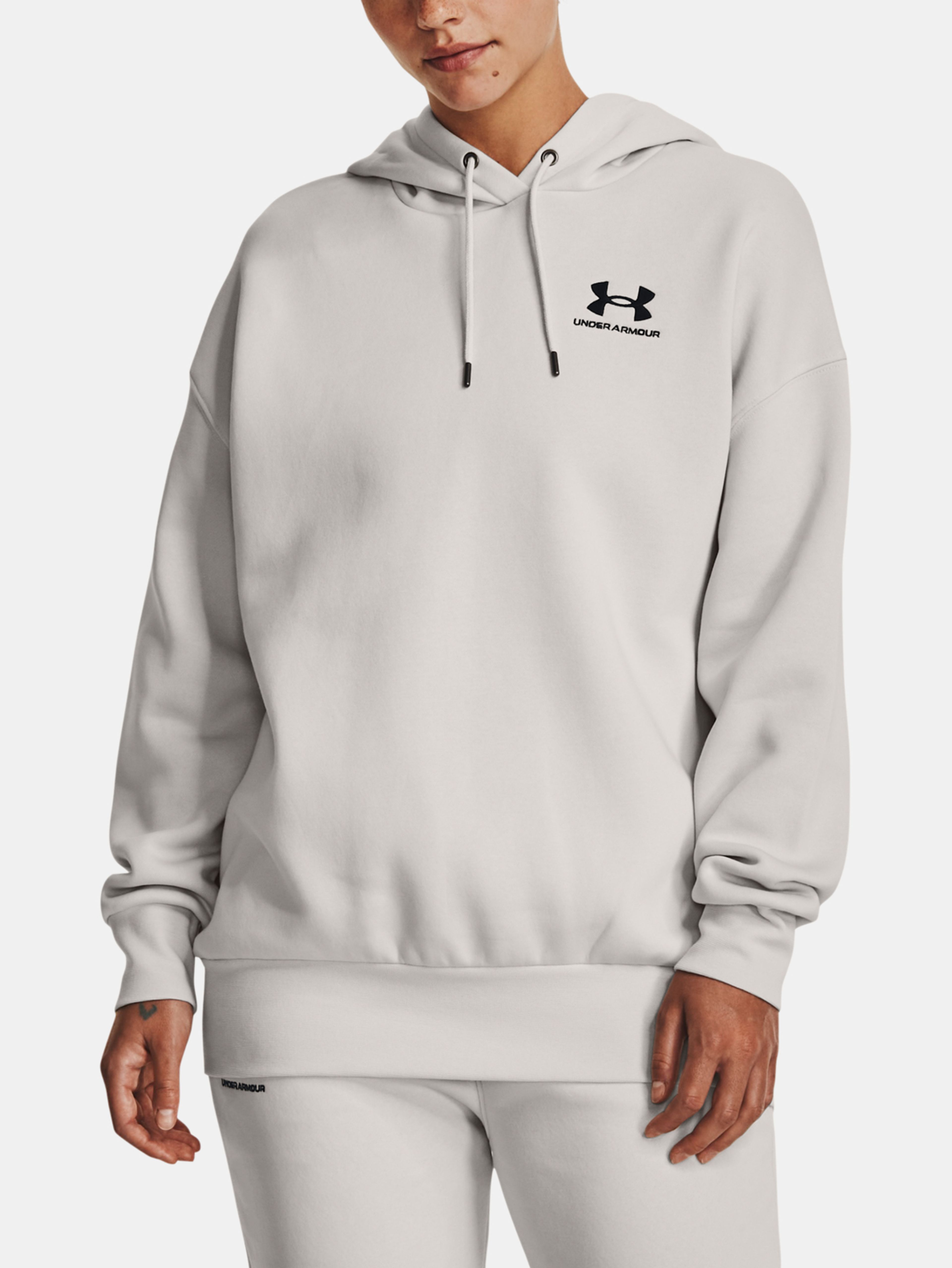 Pulover Under Armour Essential Flc OS Hoodie-GRN