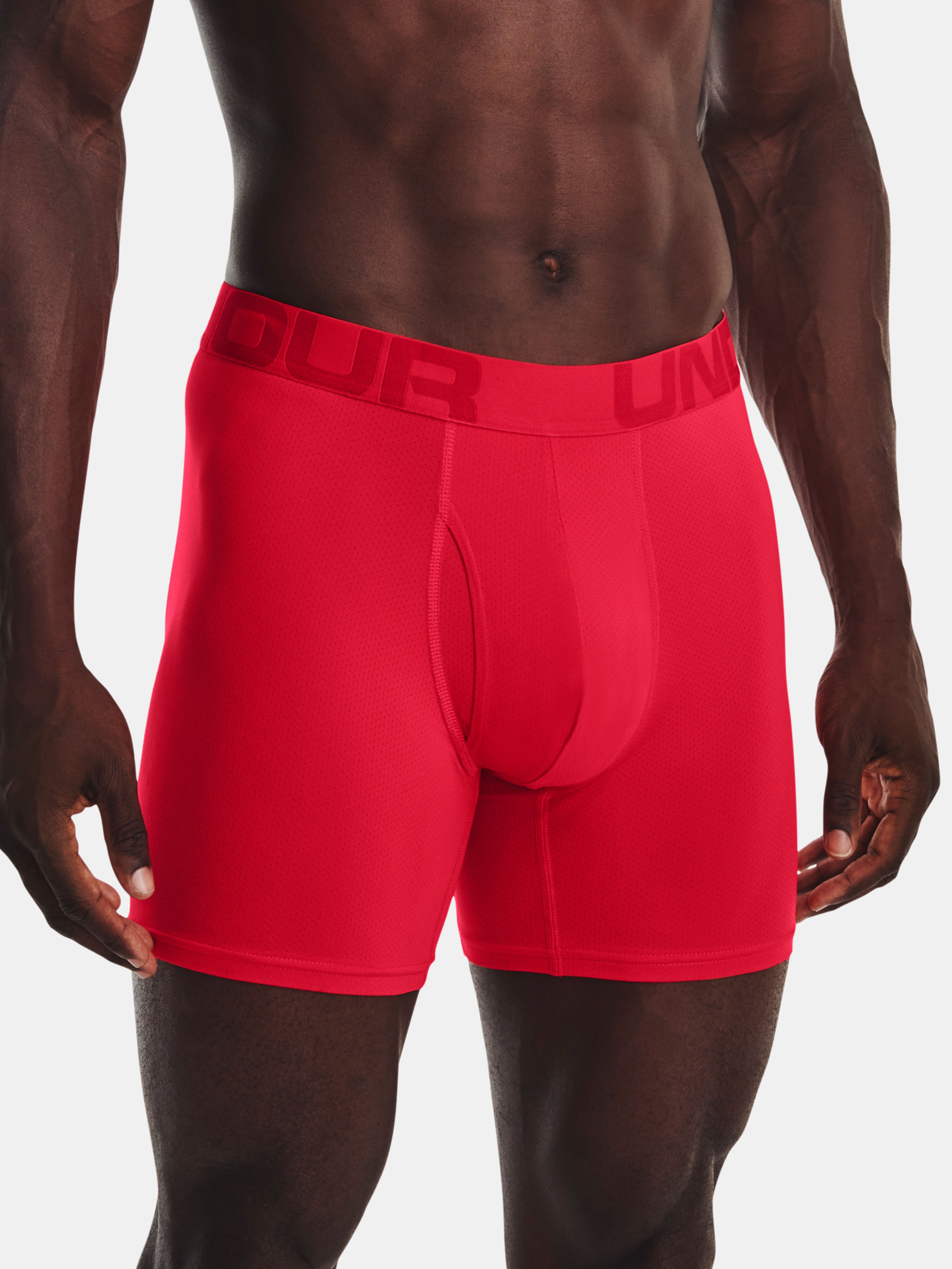 Boxerky Under Armour UA Tech Mesh 6in 2 Pack-RED
