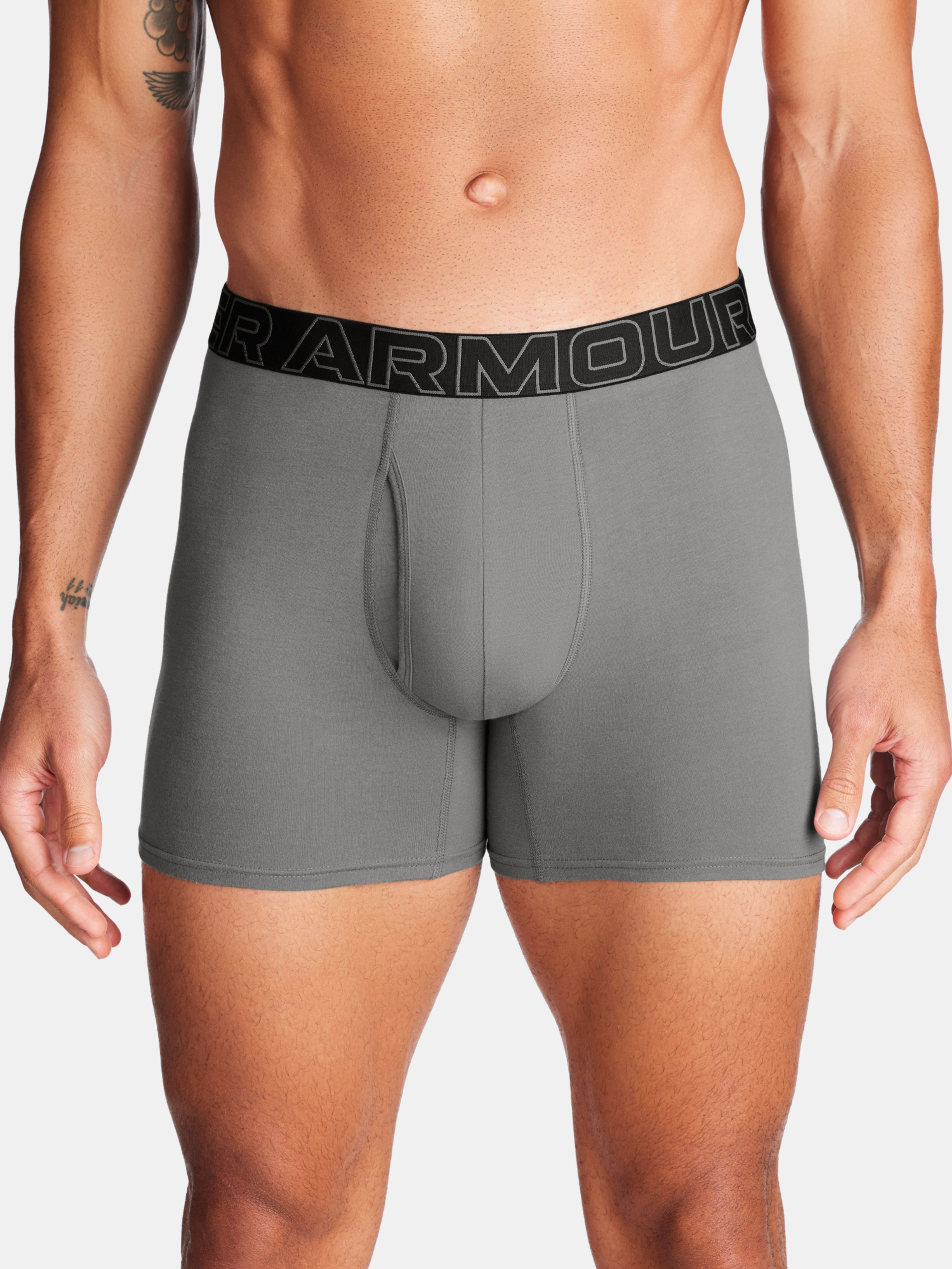 Boxerky Under Armour M UA Perf Cotton 6in-GRN