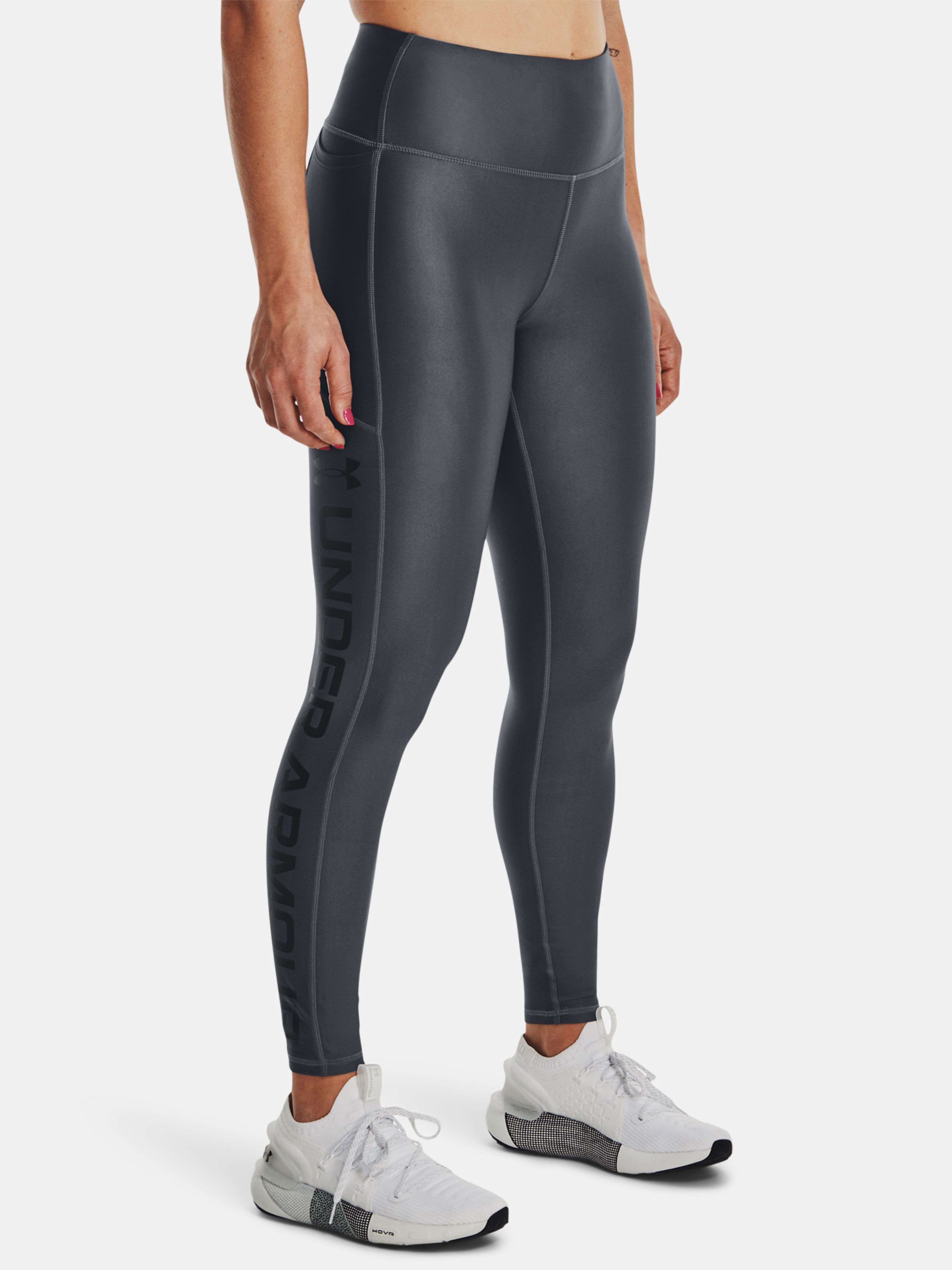  Armour Branded Legging, Gray - women's leggings - UNDER  ARMOUR - 39.36 € - outdoorové oblečení a vybavení shop